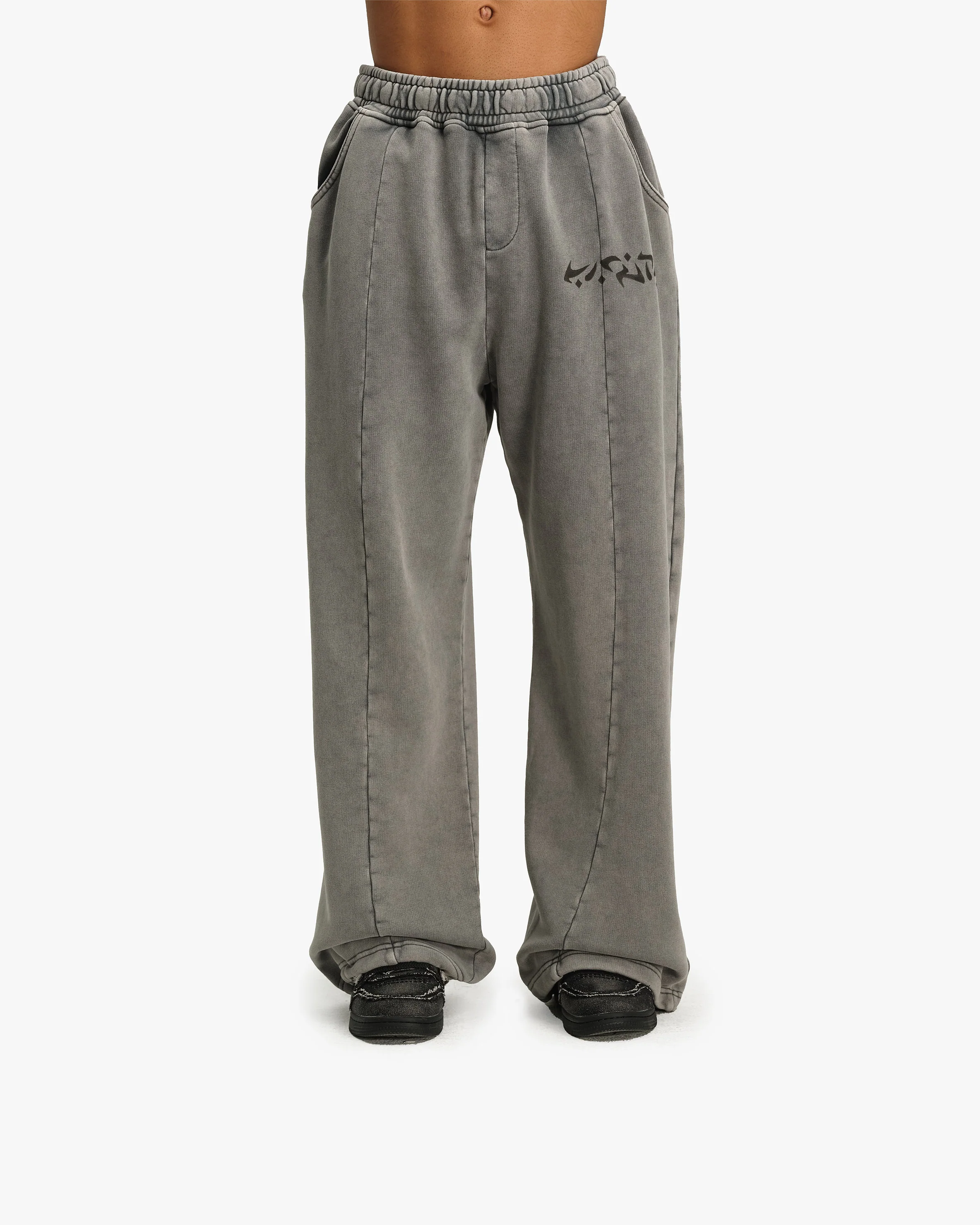 ACID WASHED JOGGER LIGHT GREY - Image 2