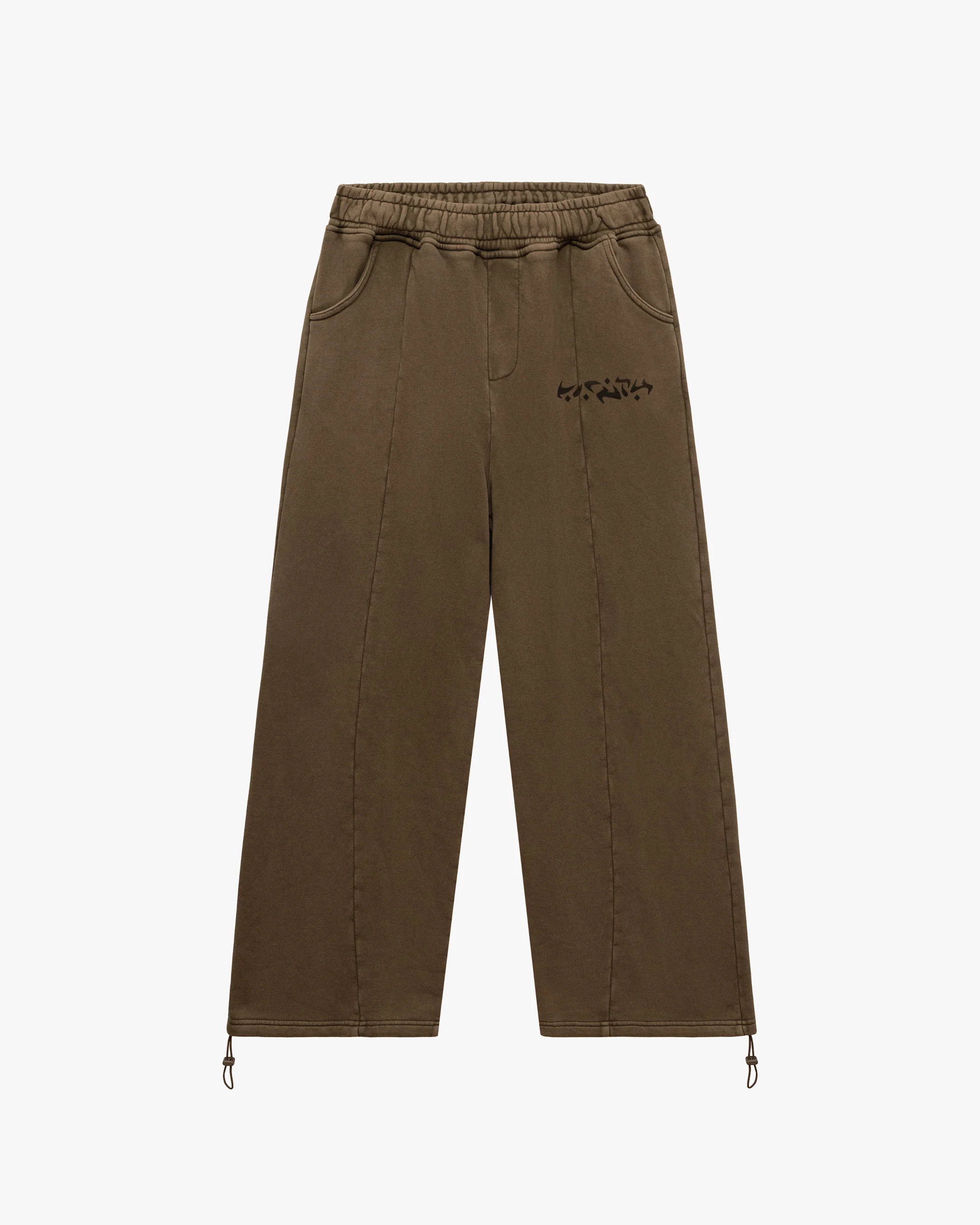 ACID WASHED JOGGER BROWN