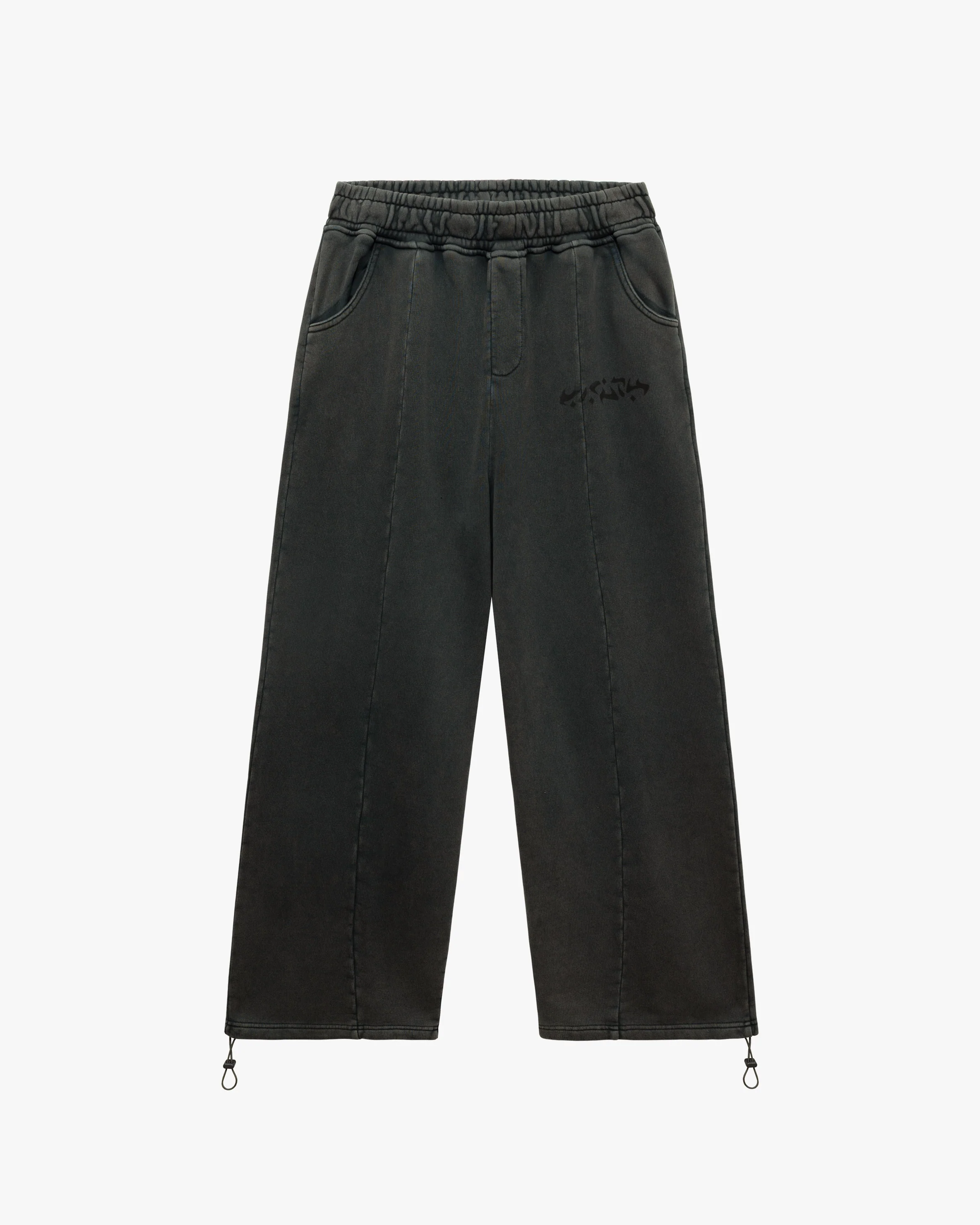 ACID WASHED JOGGER DARK GREY