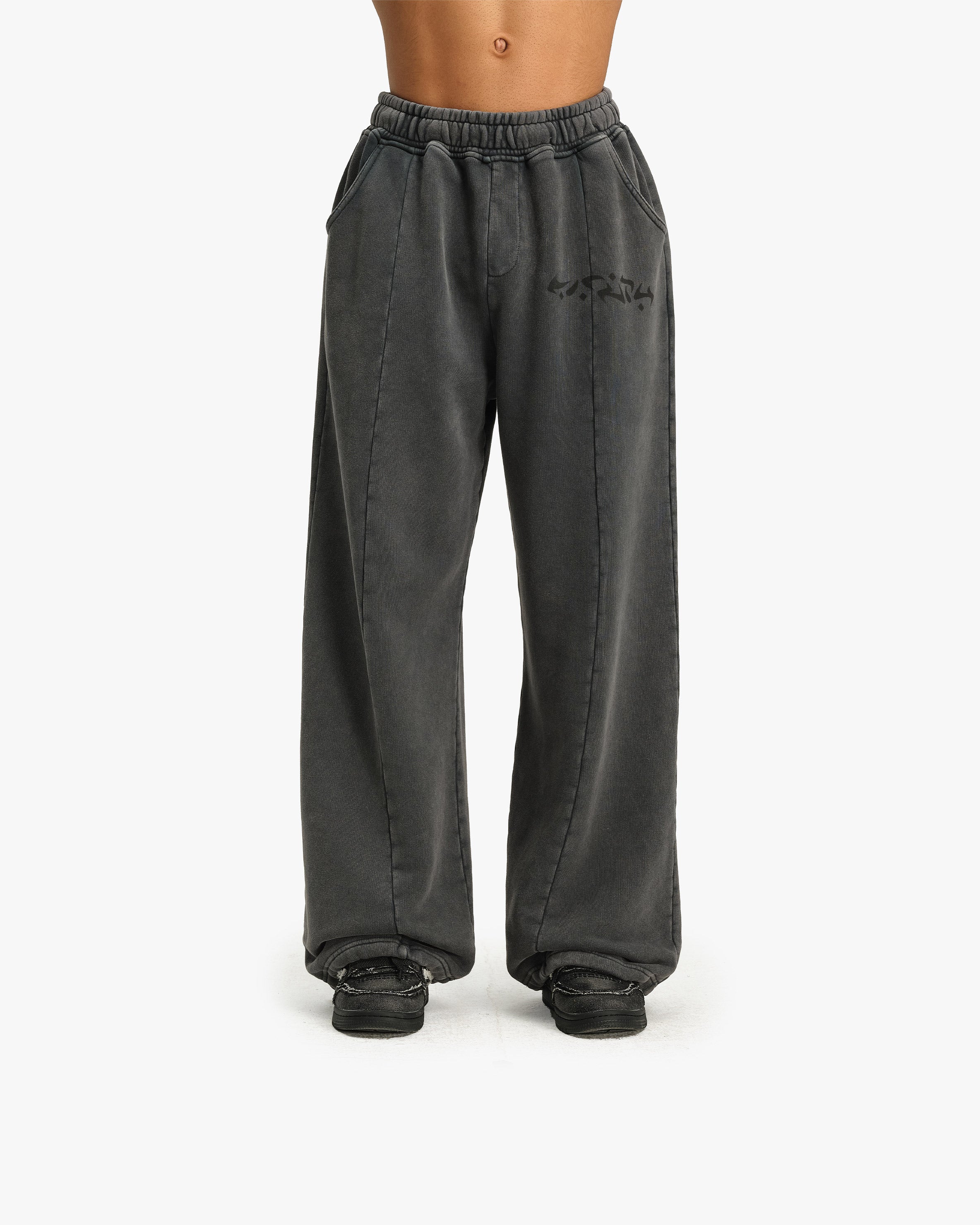 ACID WASHED JOGGER DARK GREY - Image 2