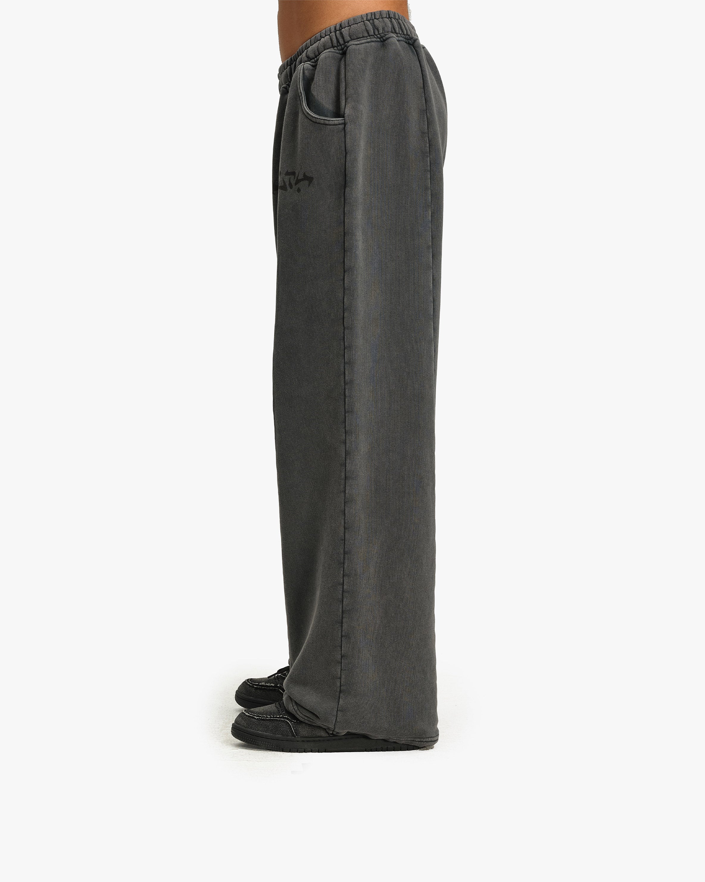 ACID WASHED JOGGER DARK GREY - Image 5