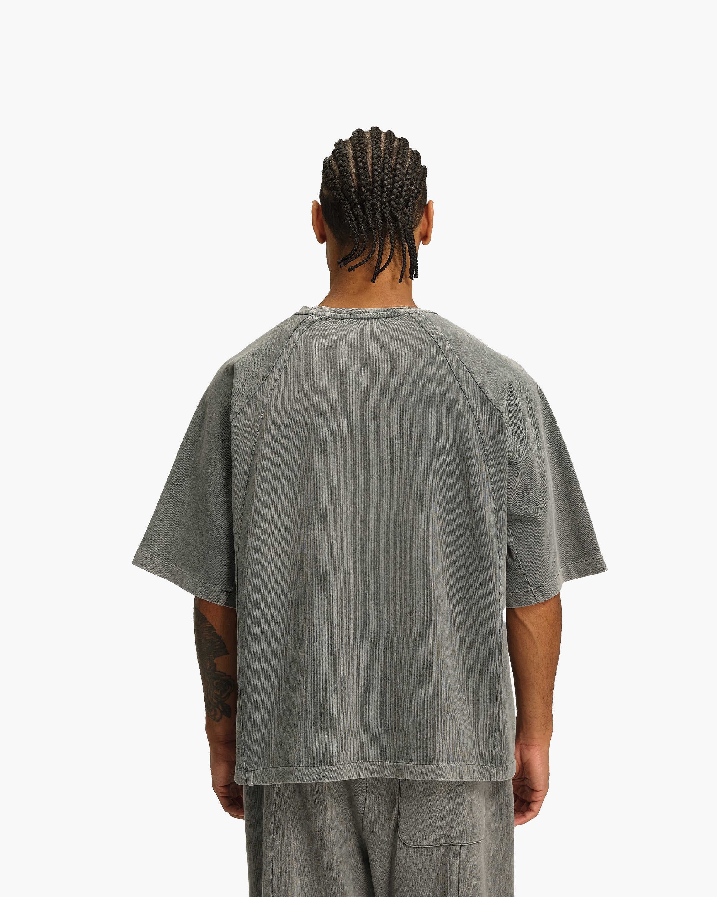 ACID WASHED TEE LIGHT GREY - Image 6