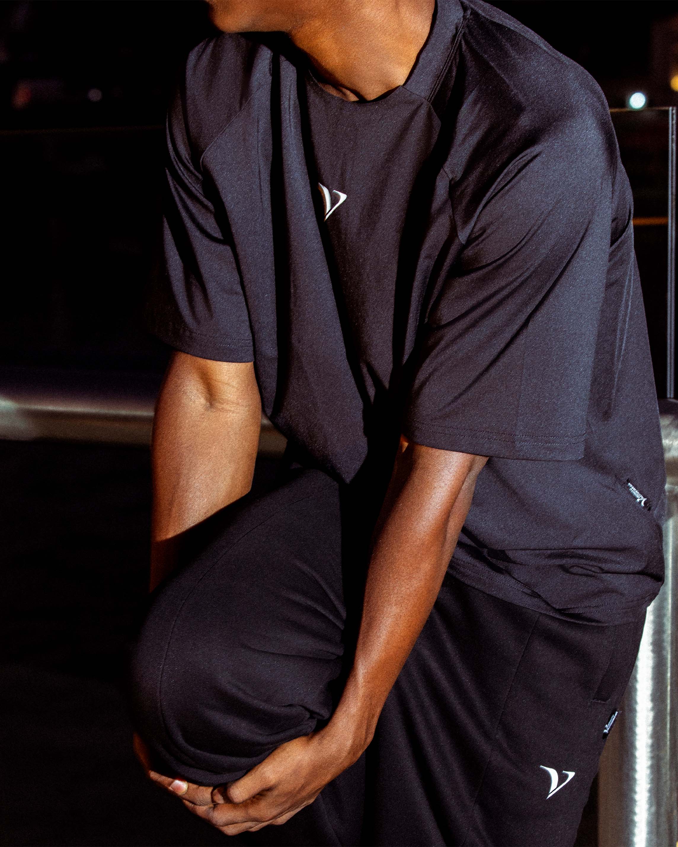 ACTIVEWEAR BOXY TEE BLACK - Image 2