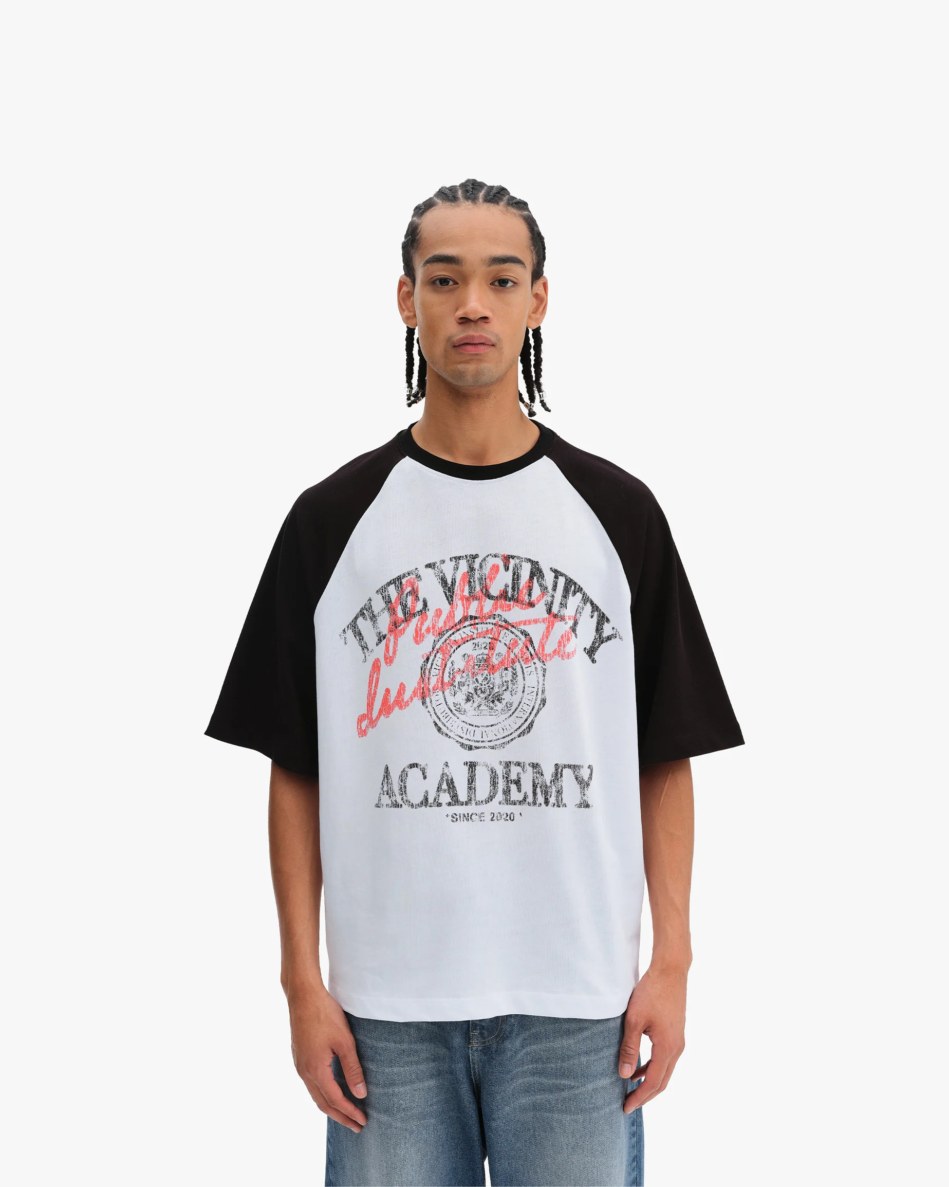 BICOLOR PUBLIC INSTITUTE TEE BLACK/WHITE - Image 2