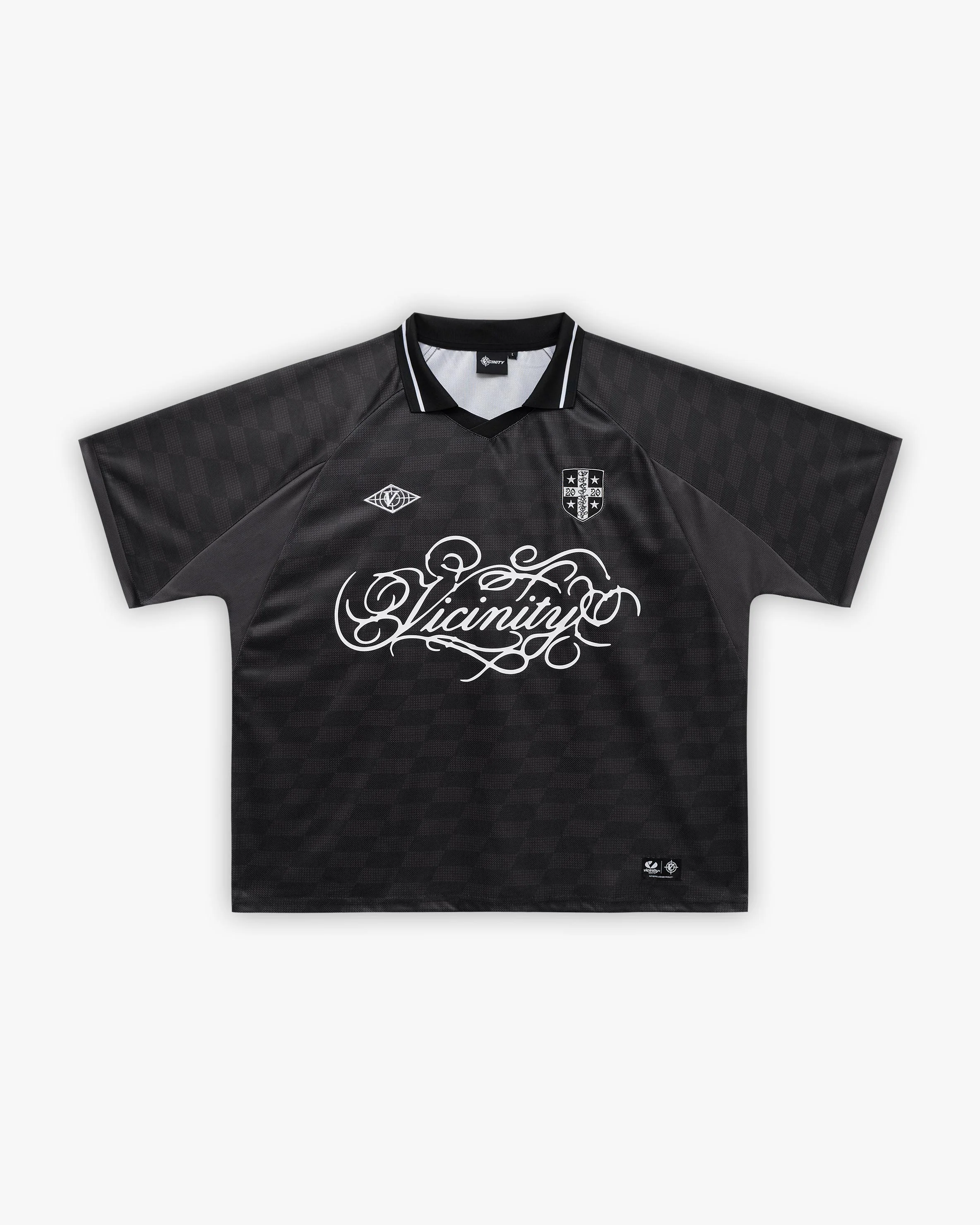 CHECKERED BW JERSEY BLACK