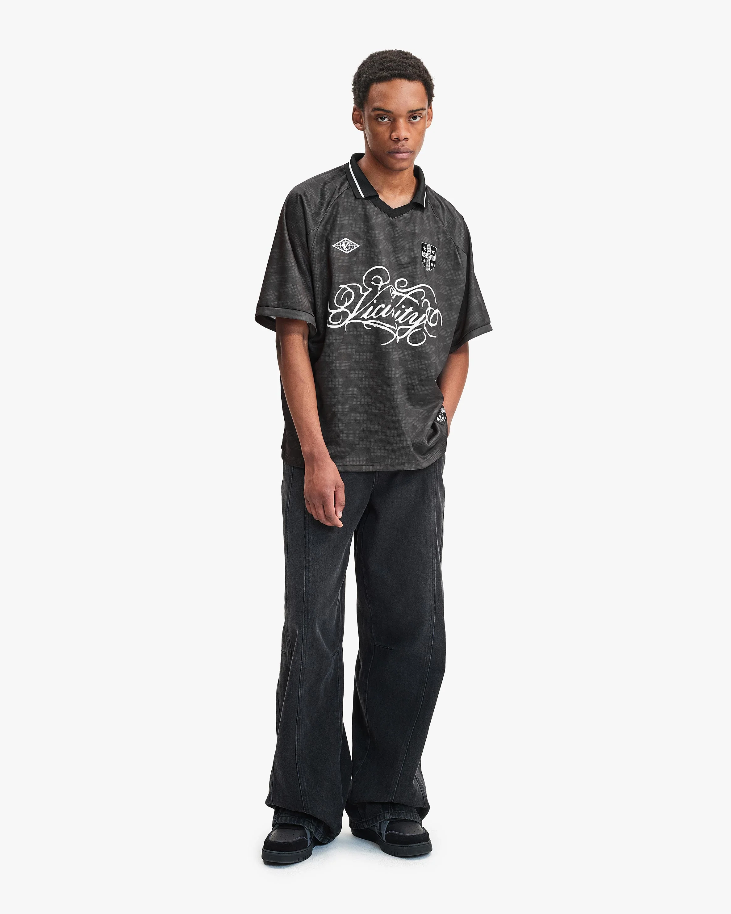 CHECKERED BW JERSEY BLACK - Image 8