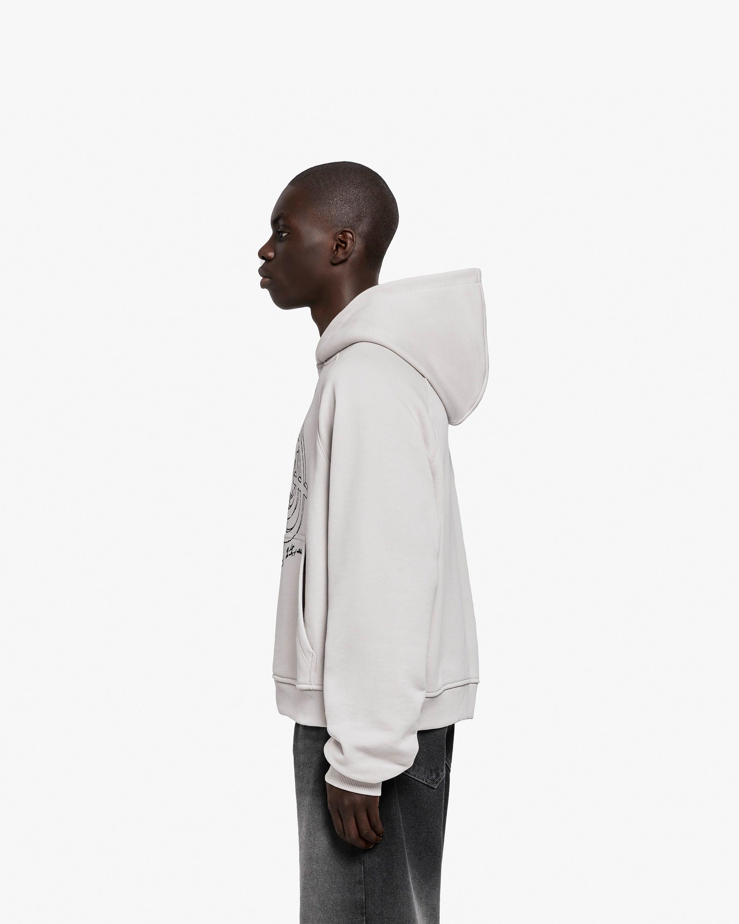 CONSTRUCTION LOGO HOODIE GREY - Image 5