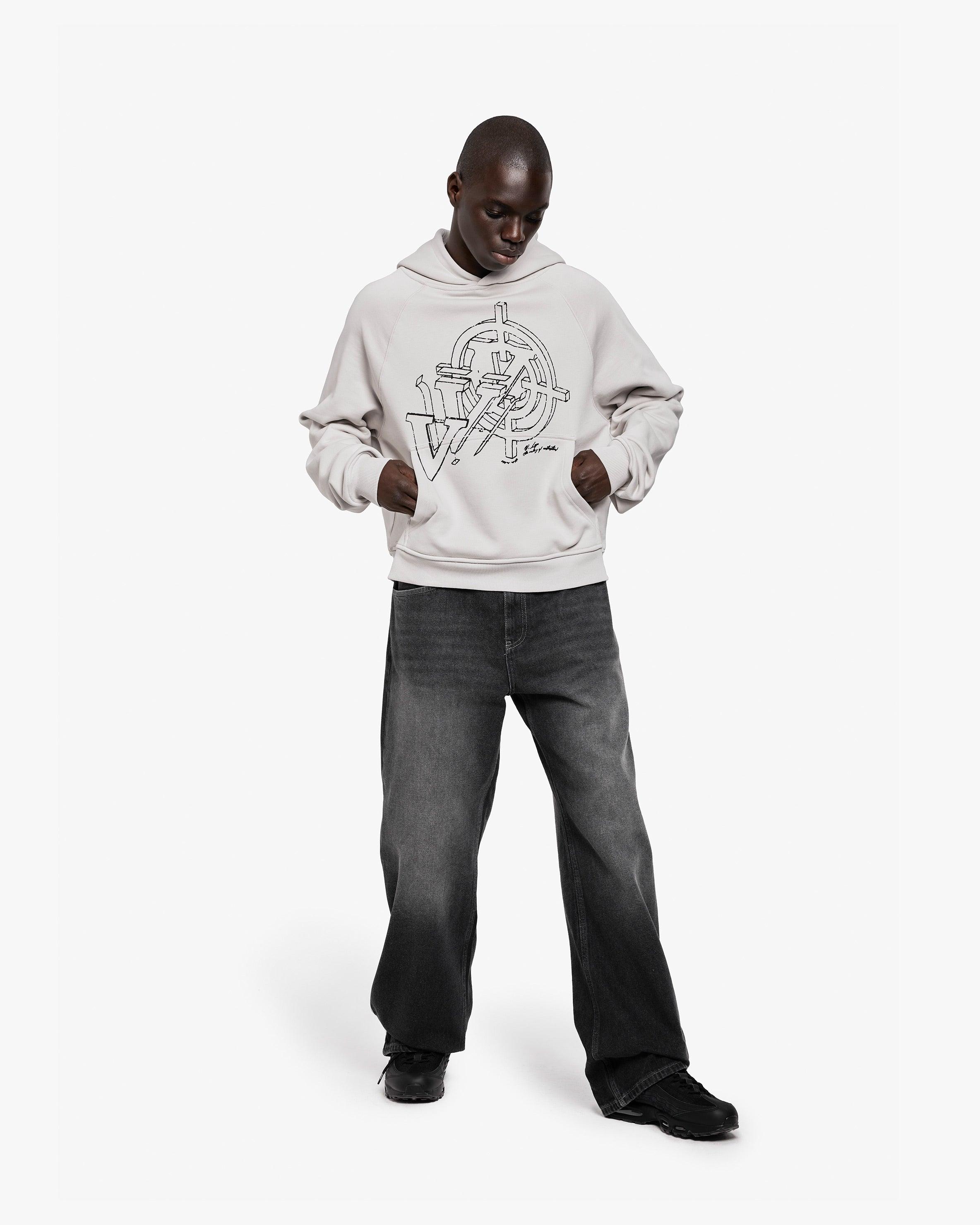 CONSTRUCTION LOGO HOODIE GREY - Image 7