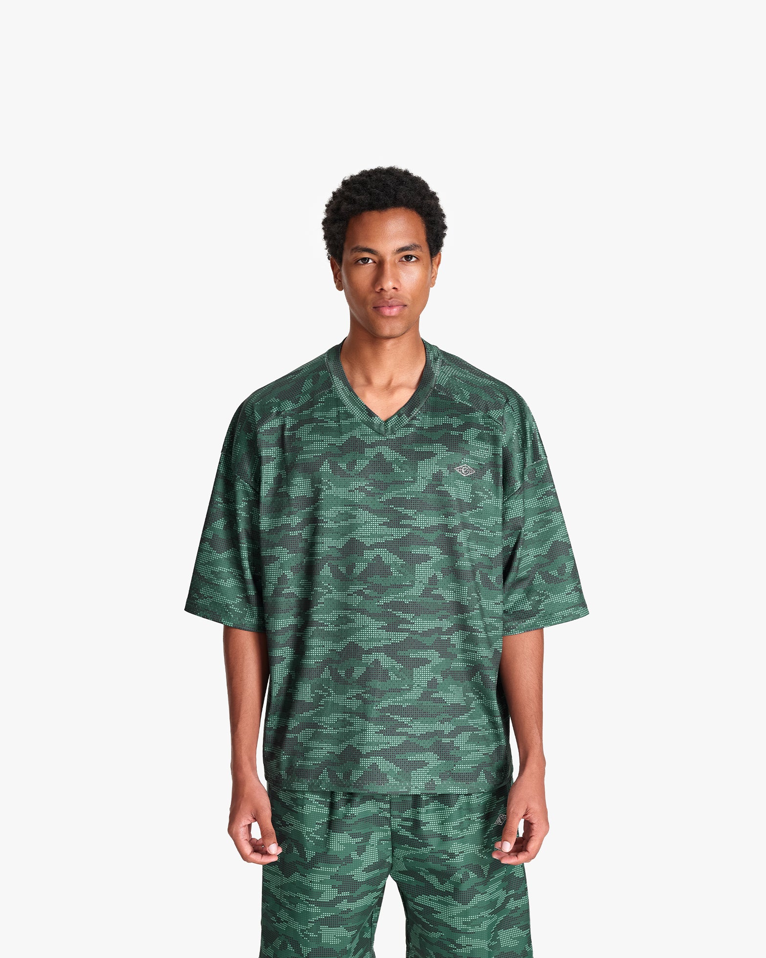 MESH JERSEY DOTTED CAMO GREEN - Image 3