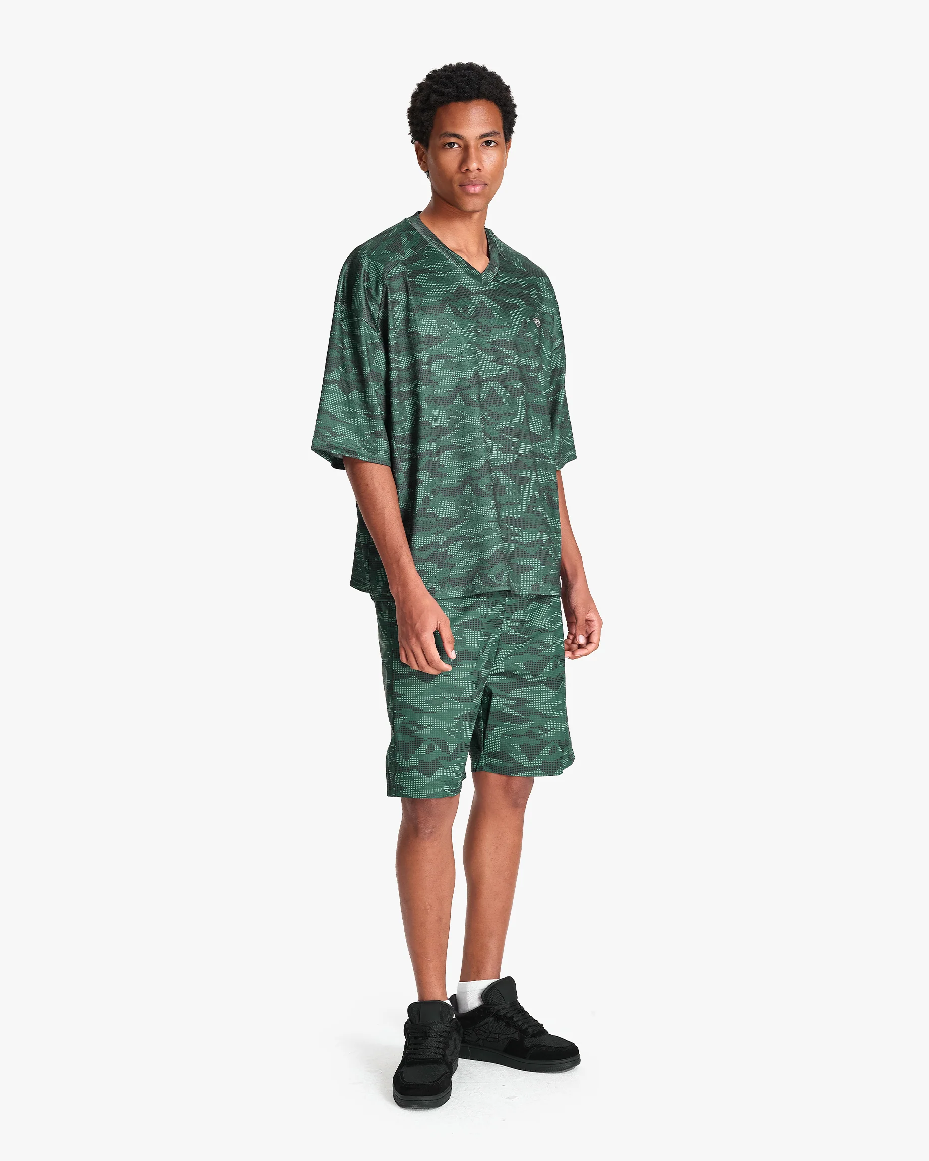 MESH JERSEY DOTTED CAMO GREEN - Image 9