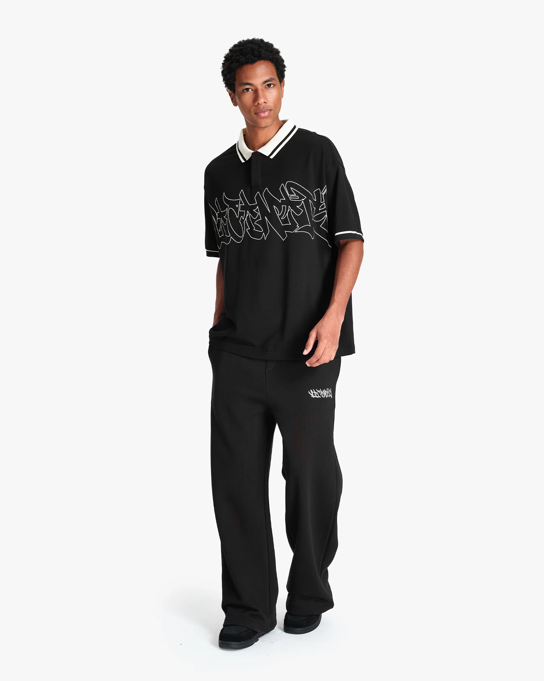 GRAFFITI POLO BLACK - Image 8
