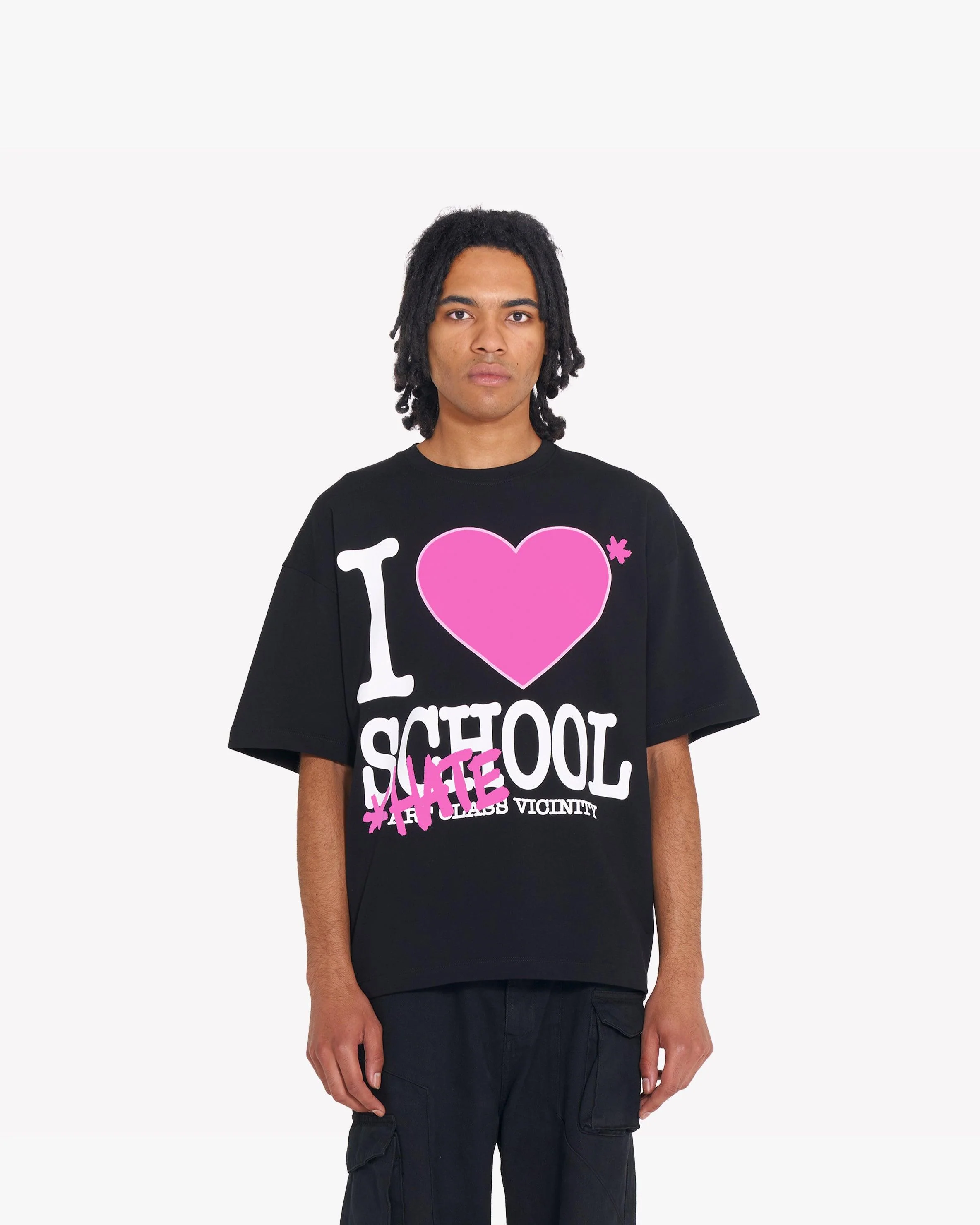 I LOVE SCHOOL TEE BLACK - Image 2
