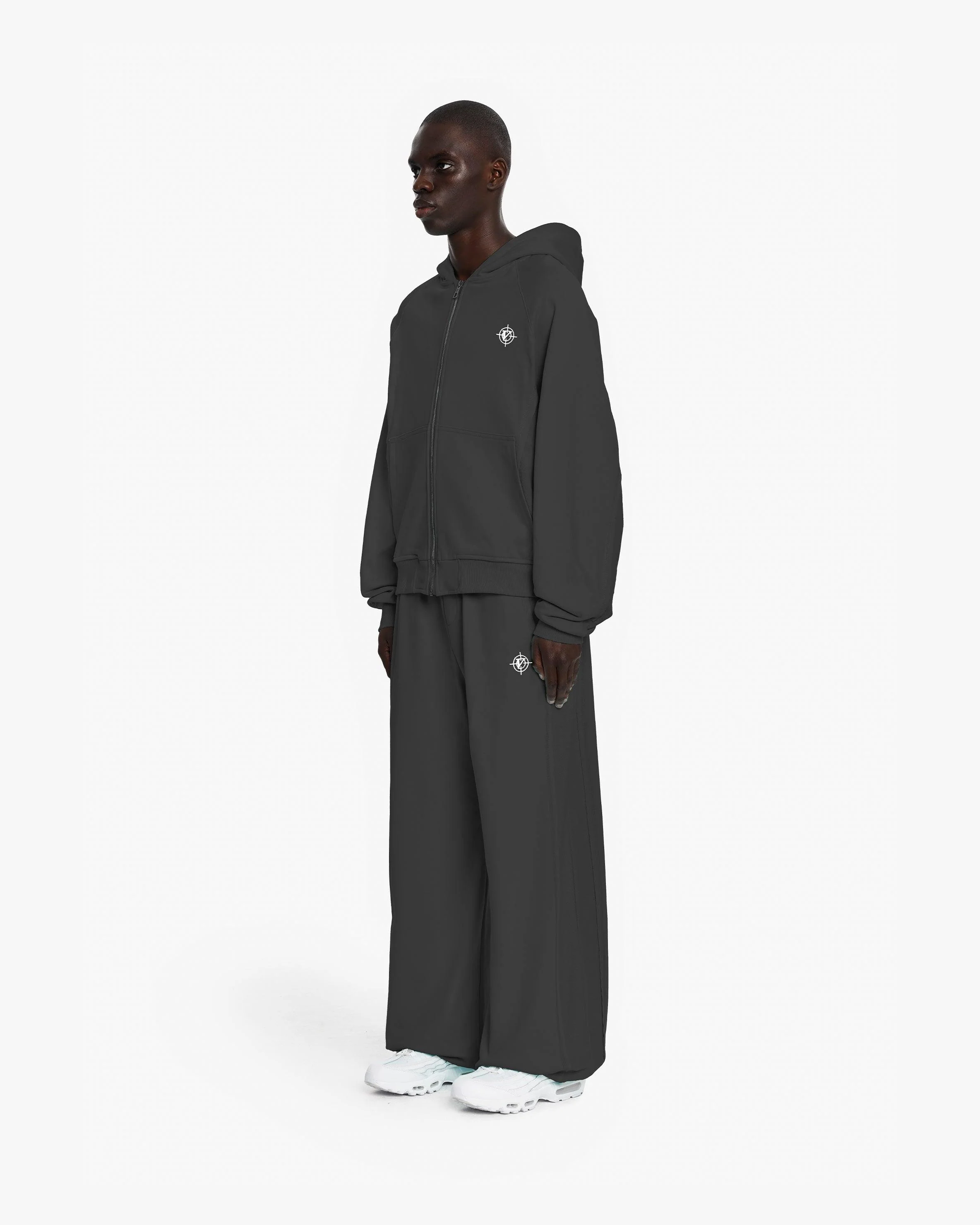 INSIDE OUT ZIP HOODIE ASH GREY - Image 4