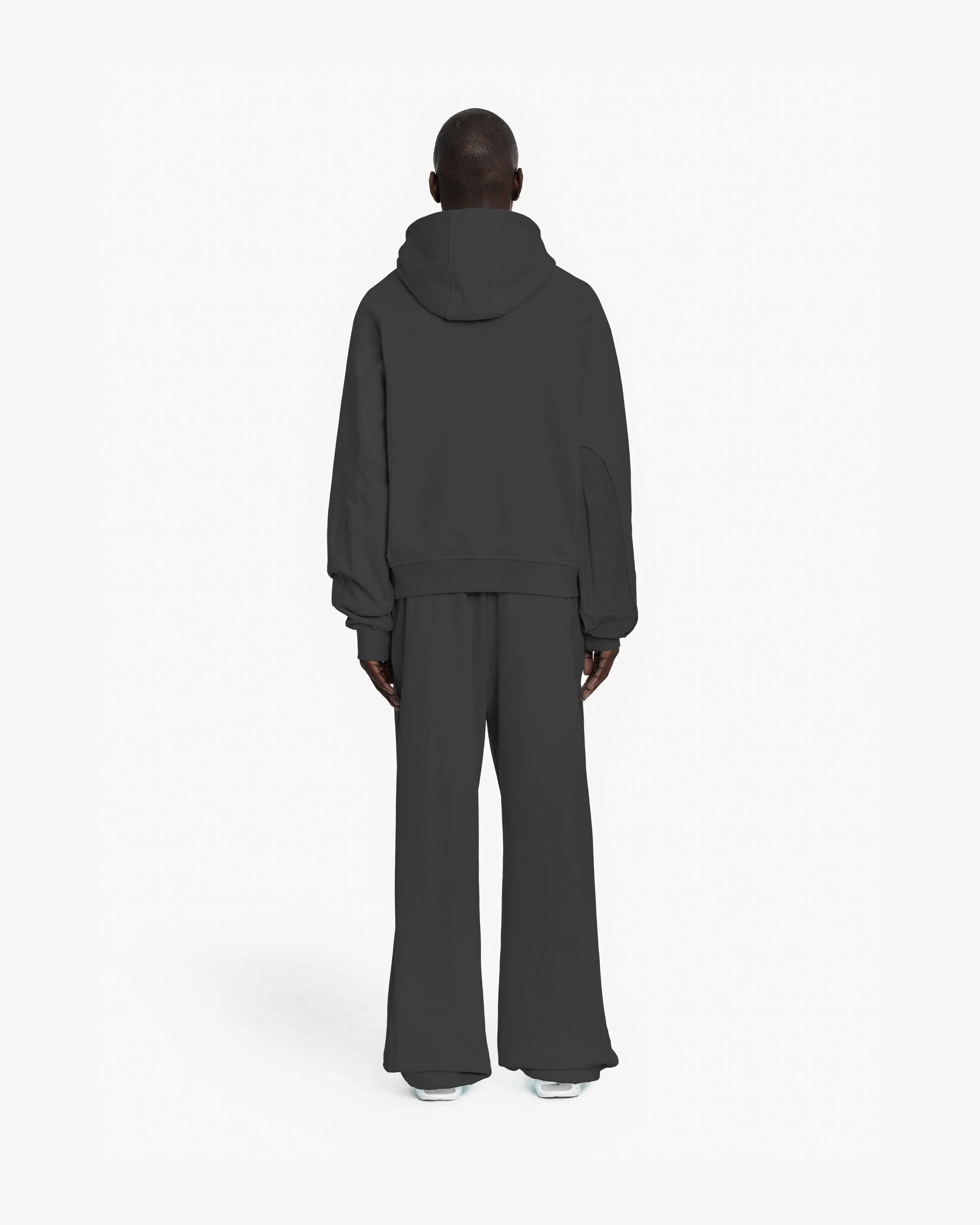 INSIDE OUT ZIP HOODIE ASH GREY - Image 6