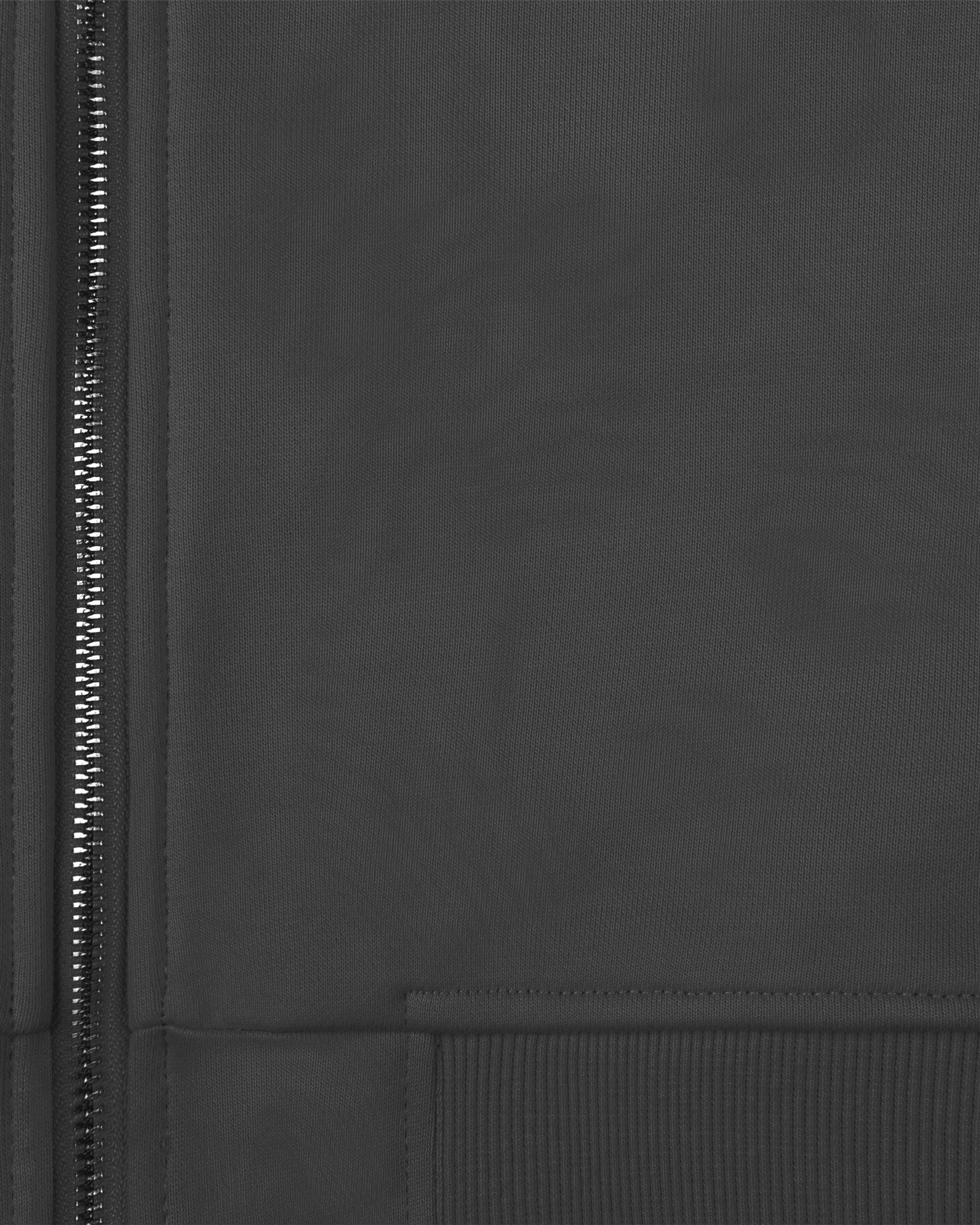 INSIDE OUT ZIP HOODIE ASH GREY - Image 9