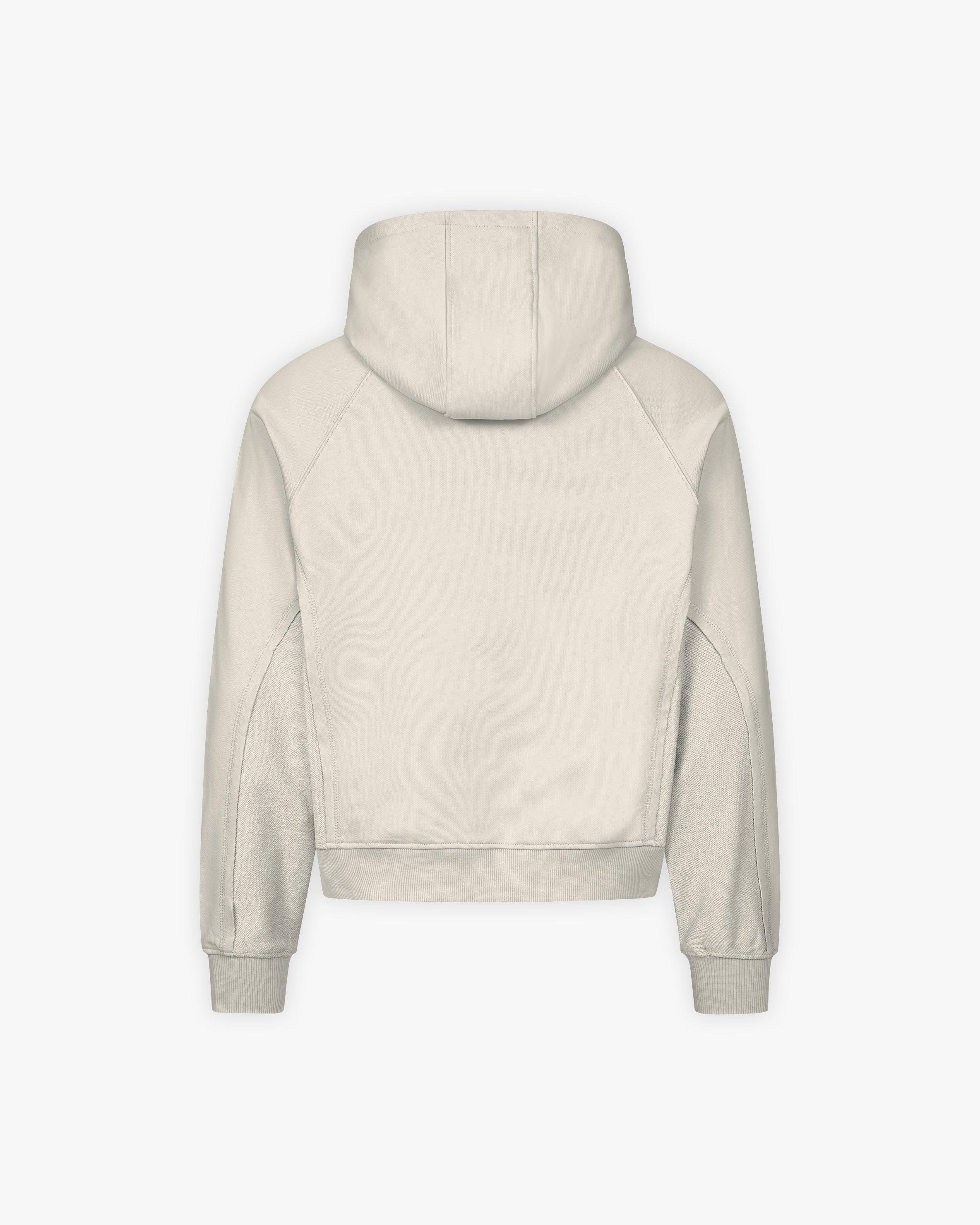 INSIDE OUT ZIP HOODIE BEIGE (OLD SIZING) - Image 3