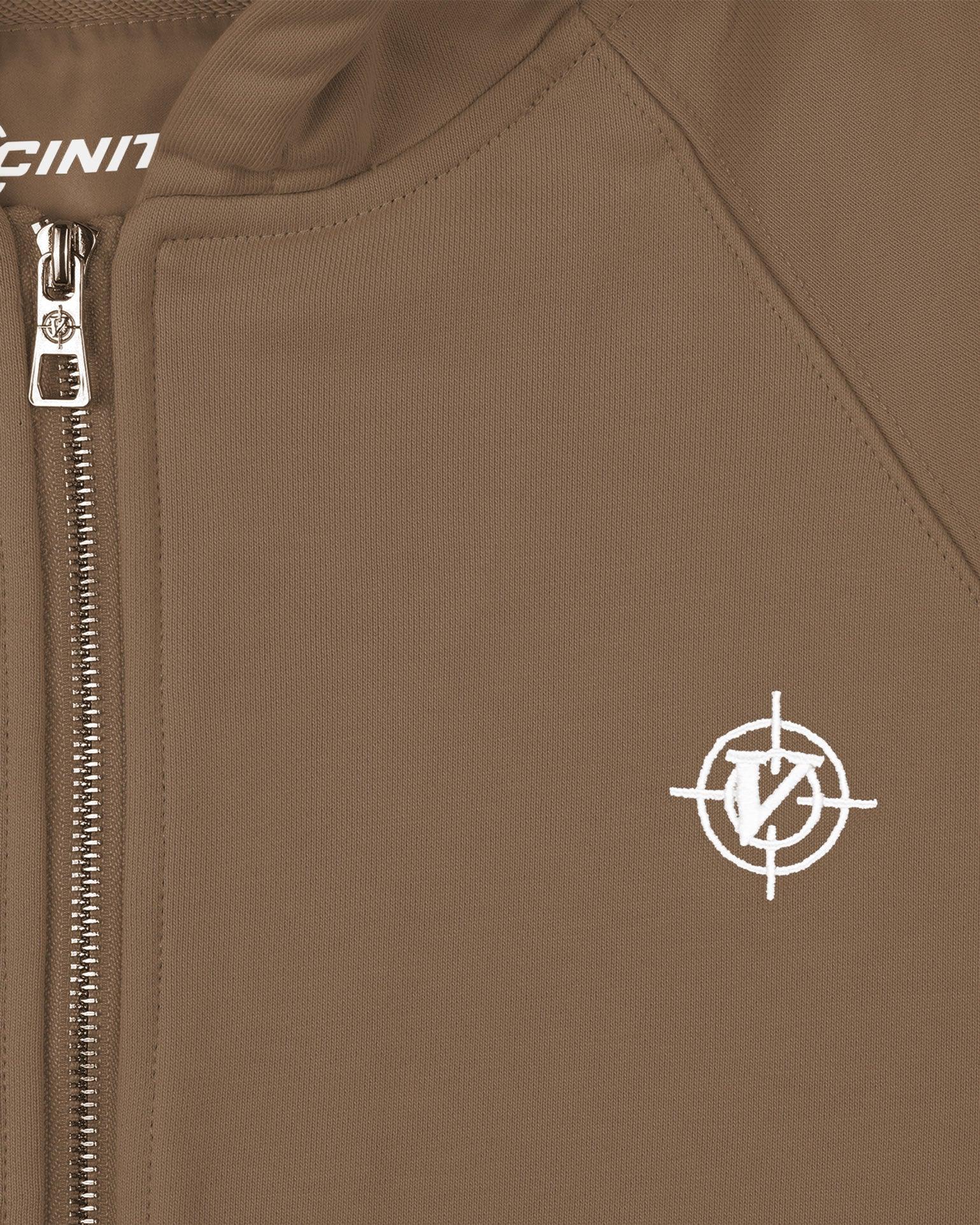 INSIDE OUT ZIP HOODIE CHOCOLATE BROWN - Image 7