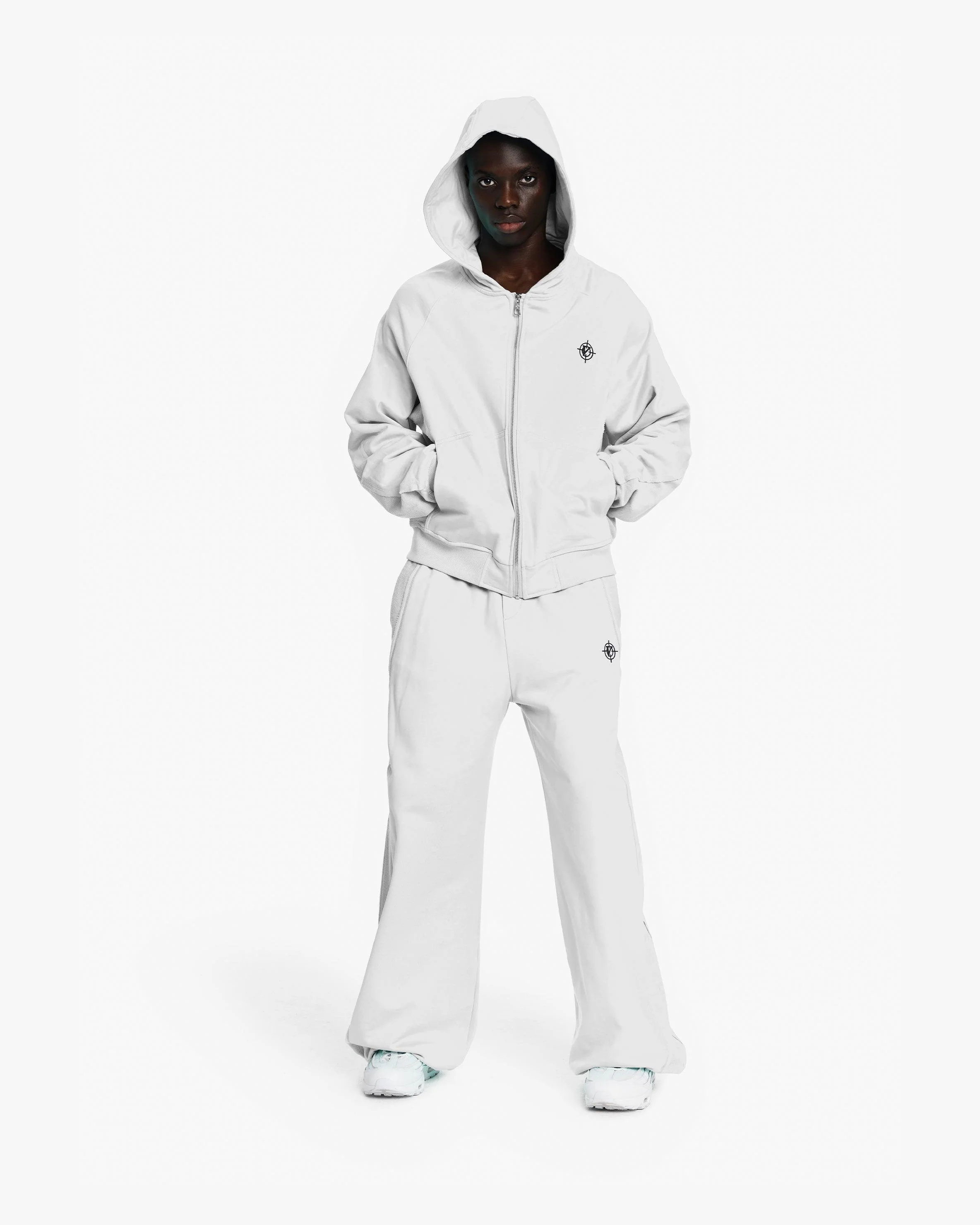 INSIDE OUT ZIP HOODIE LIGHT GREY - Image 8
