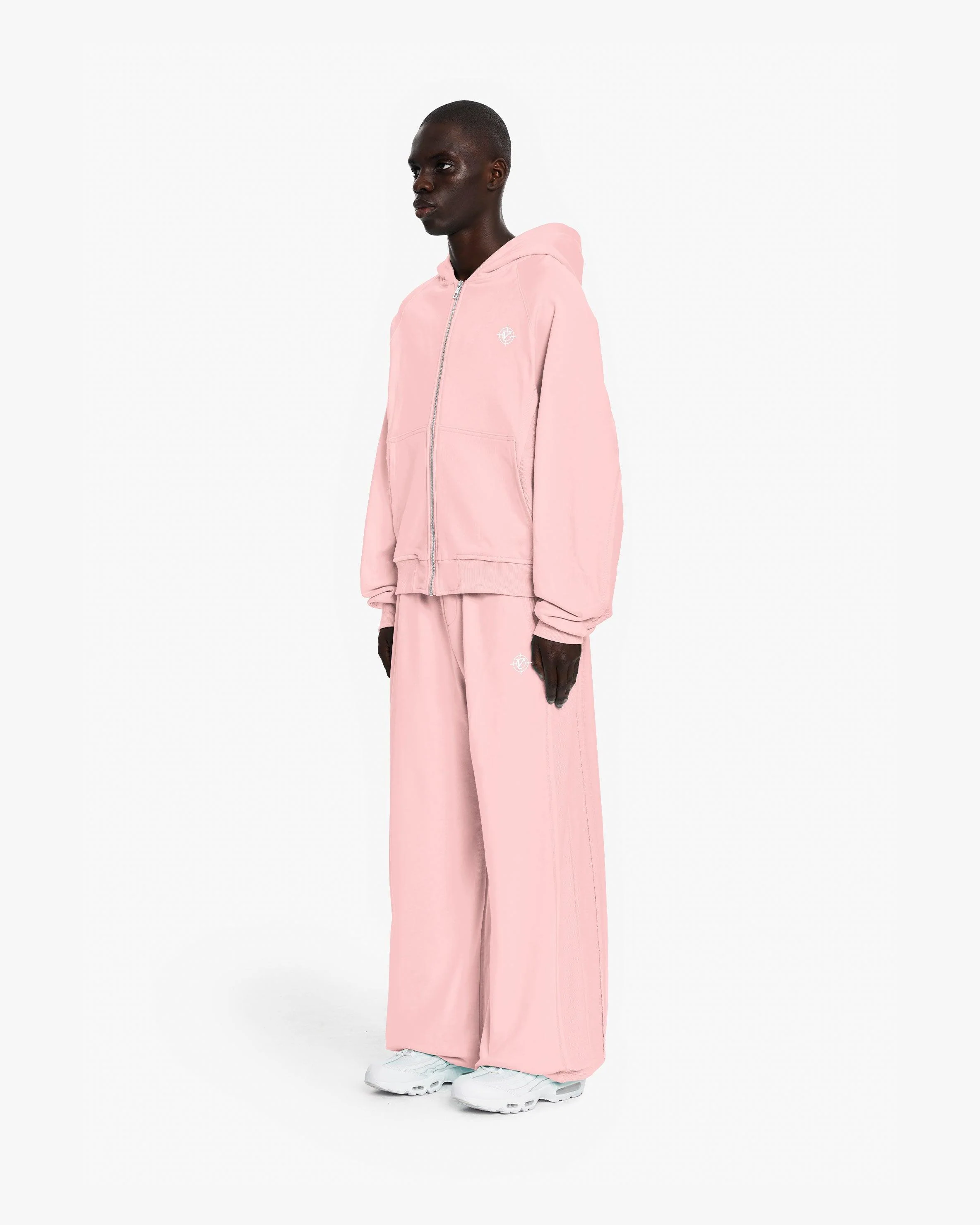 INSIDE OUT ZIP HOODIE PINK - Image 4