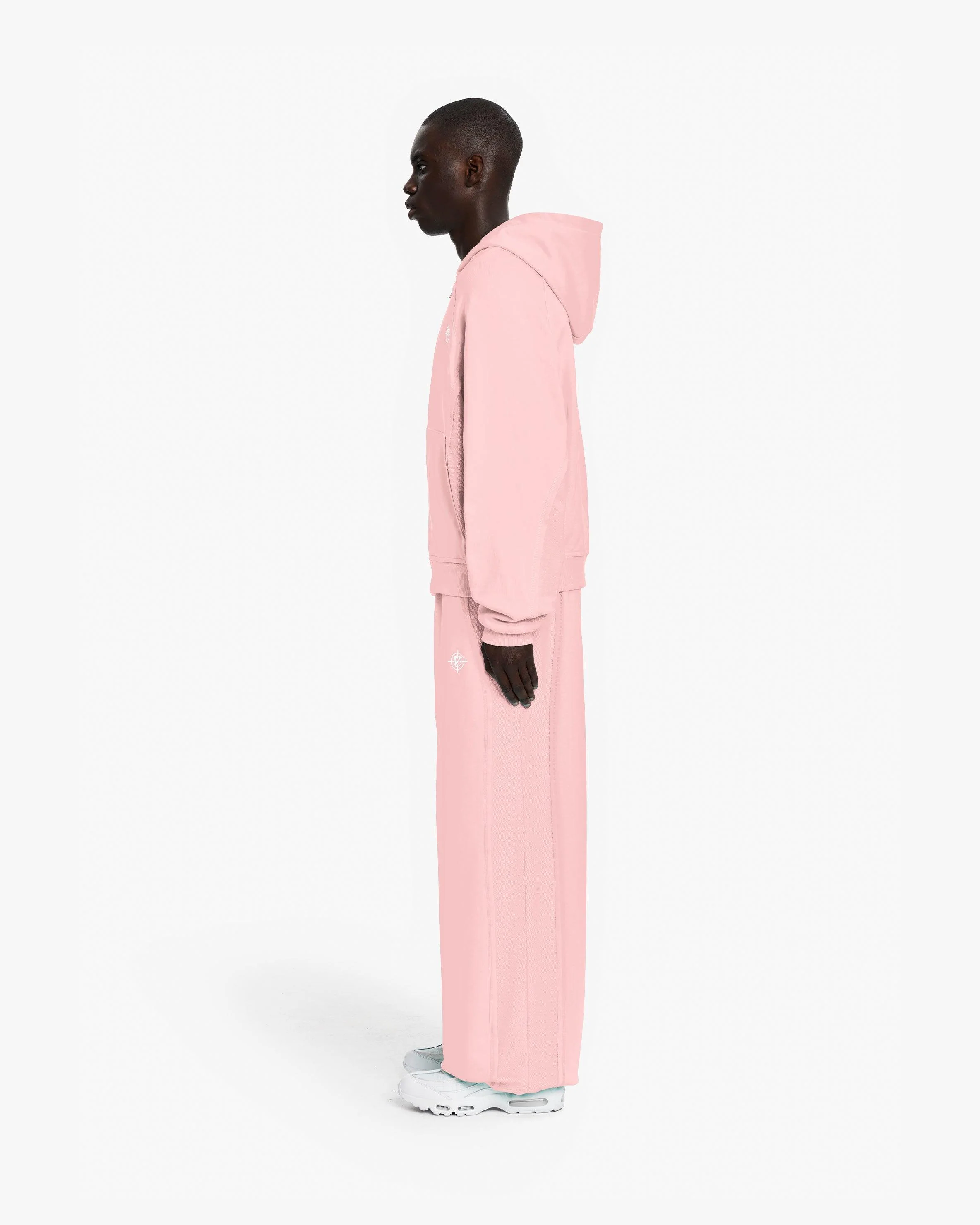 INSIDE OUT ZIP HOODIE PINK - Image 5