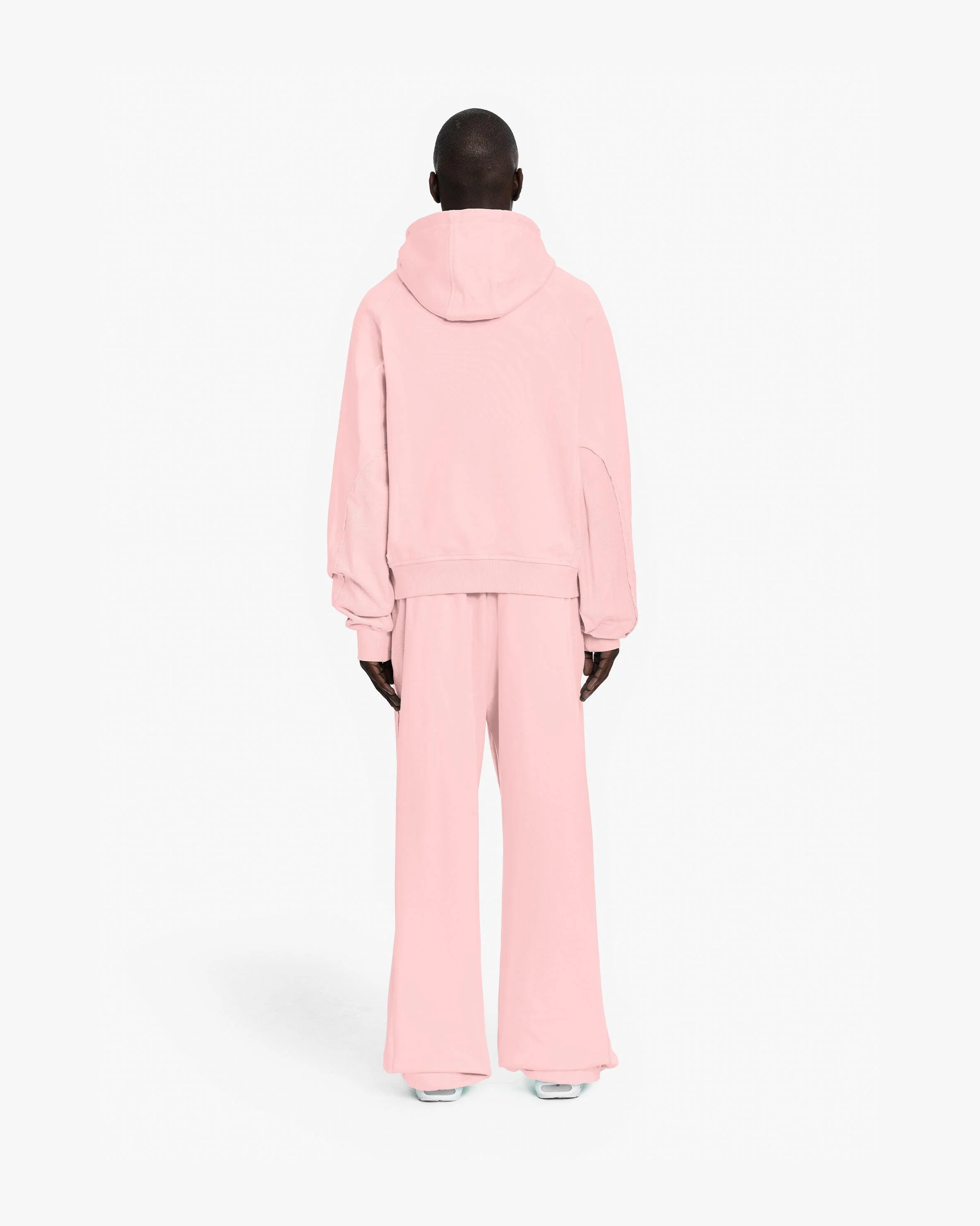 INSIDE OUT ZIP HOODIE PINK - Image 6