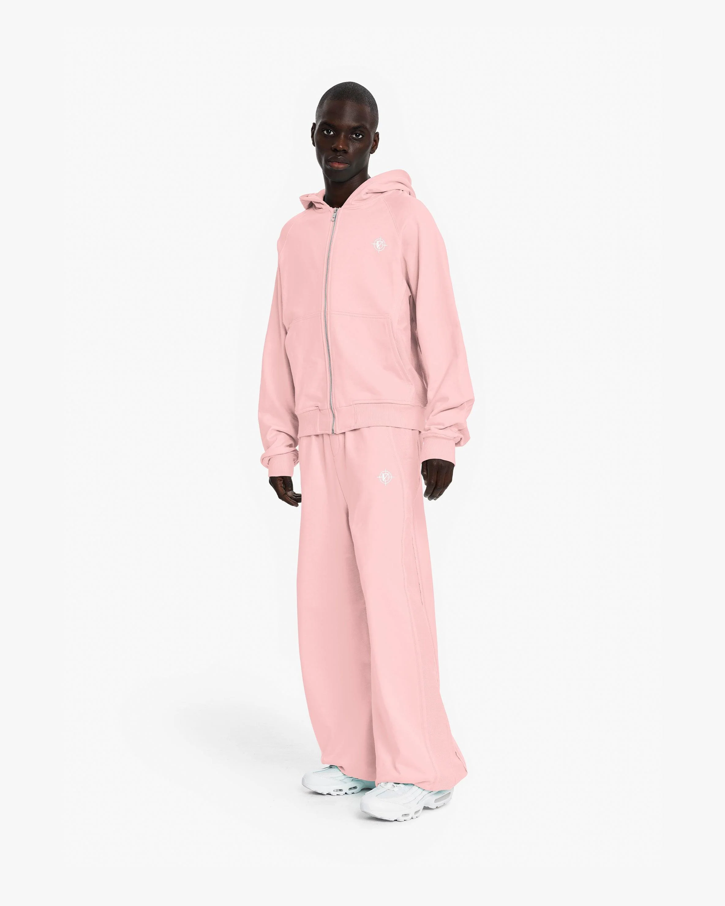INSIDE OUT ZIP HOODIE PINK - Image 7