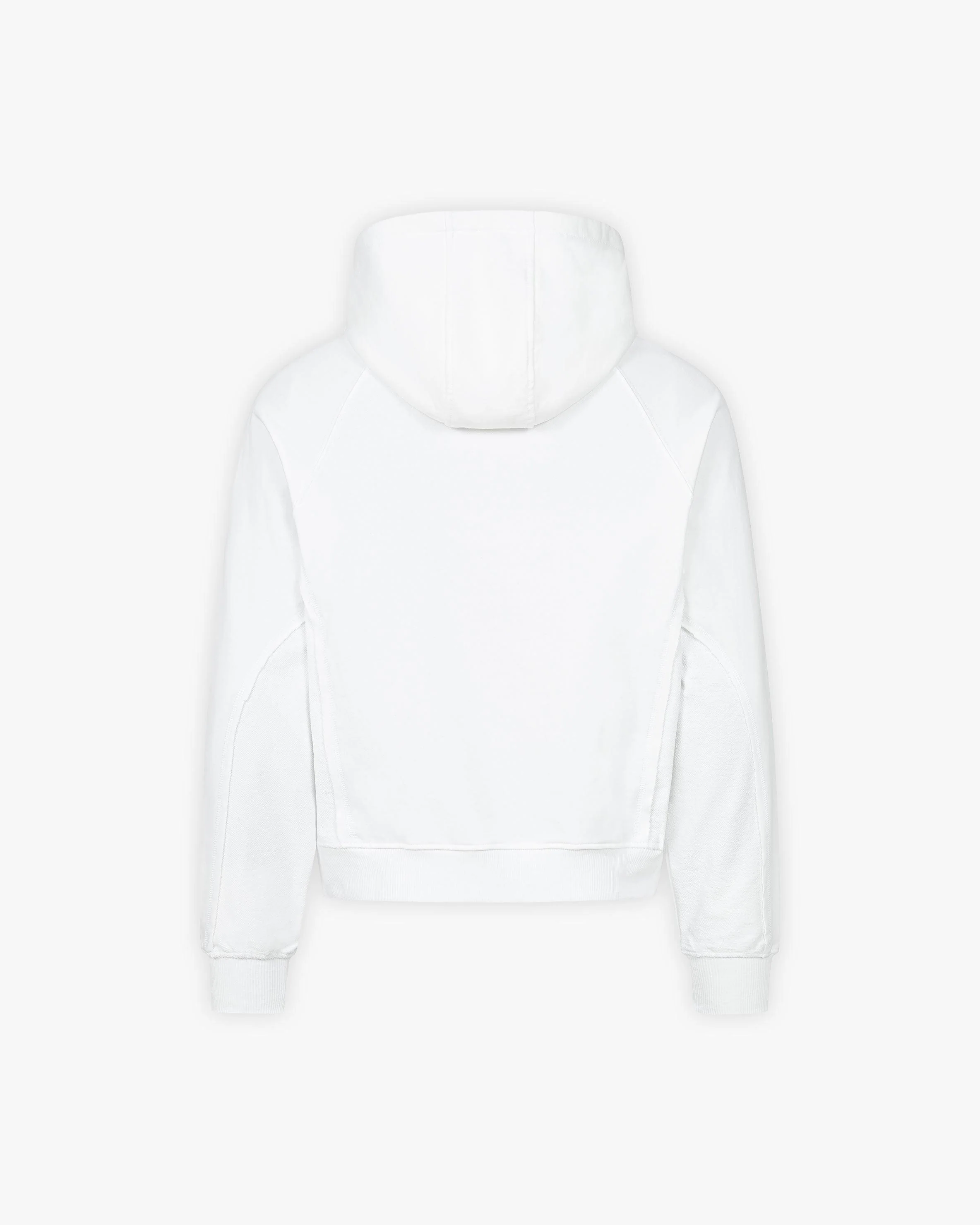 INSIDE OUT ZIP HOODIE WHITE - Image 3