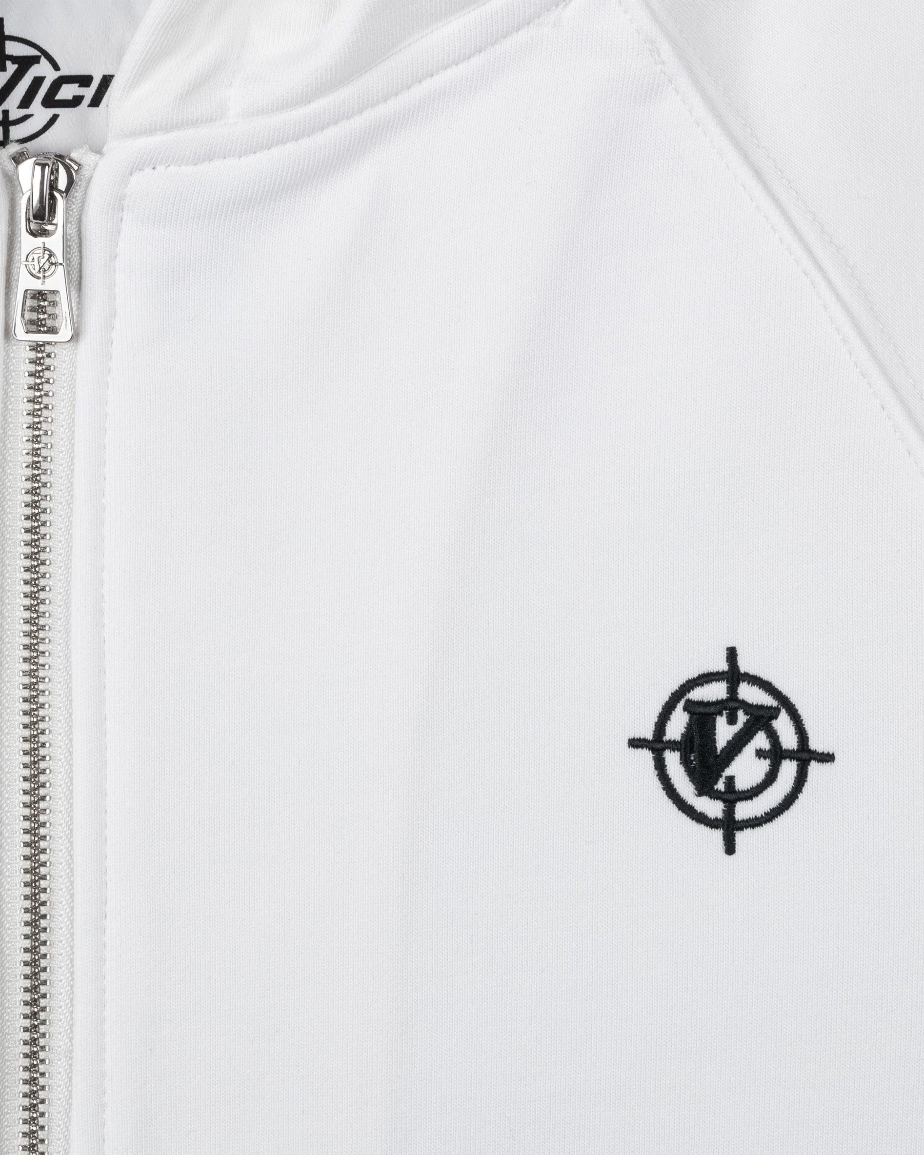 INSIDE OUT ZIP HOODIE WHITE - Image 7