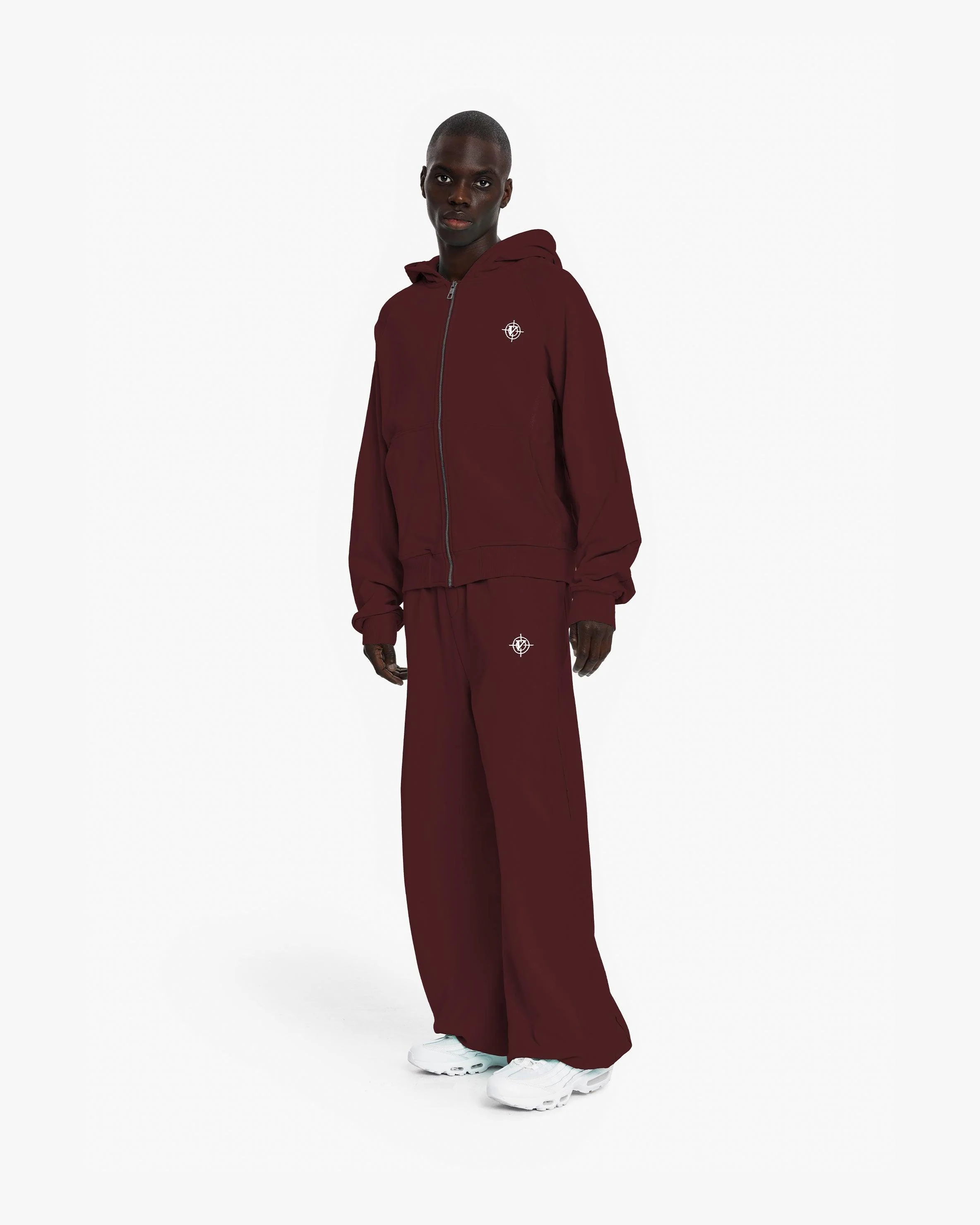 INSIDE OUT ZIP HOODIE WINE RED - Image 10