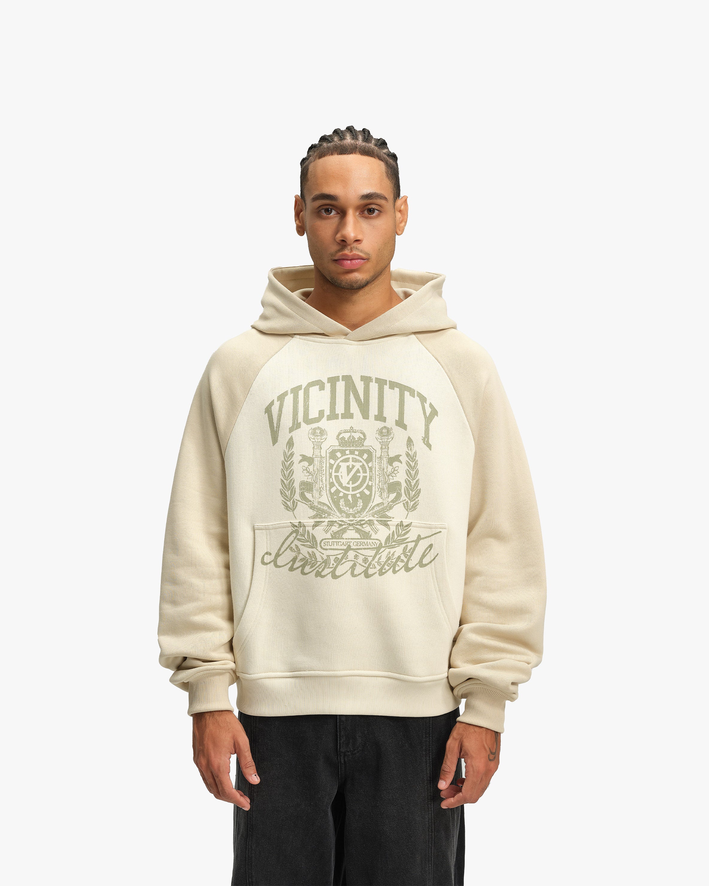 INSTITUTE HOODIE BEIGE - Image 2