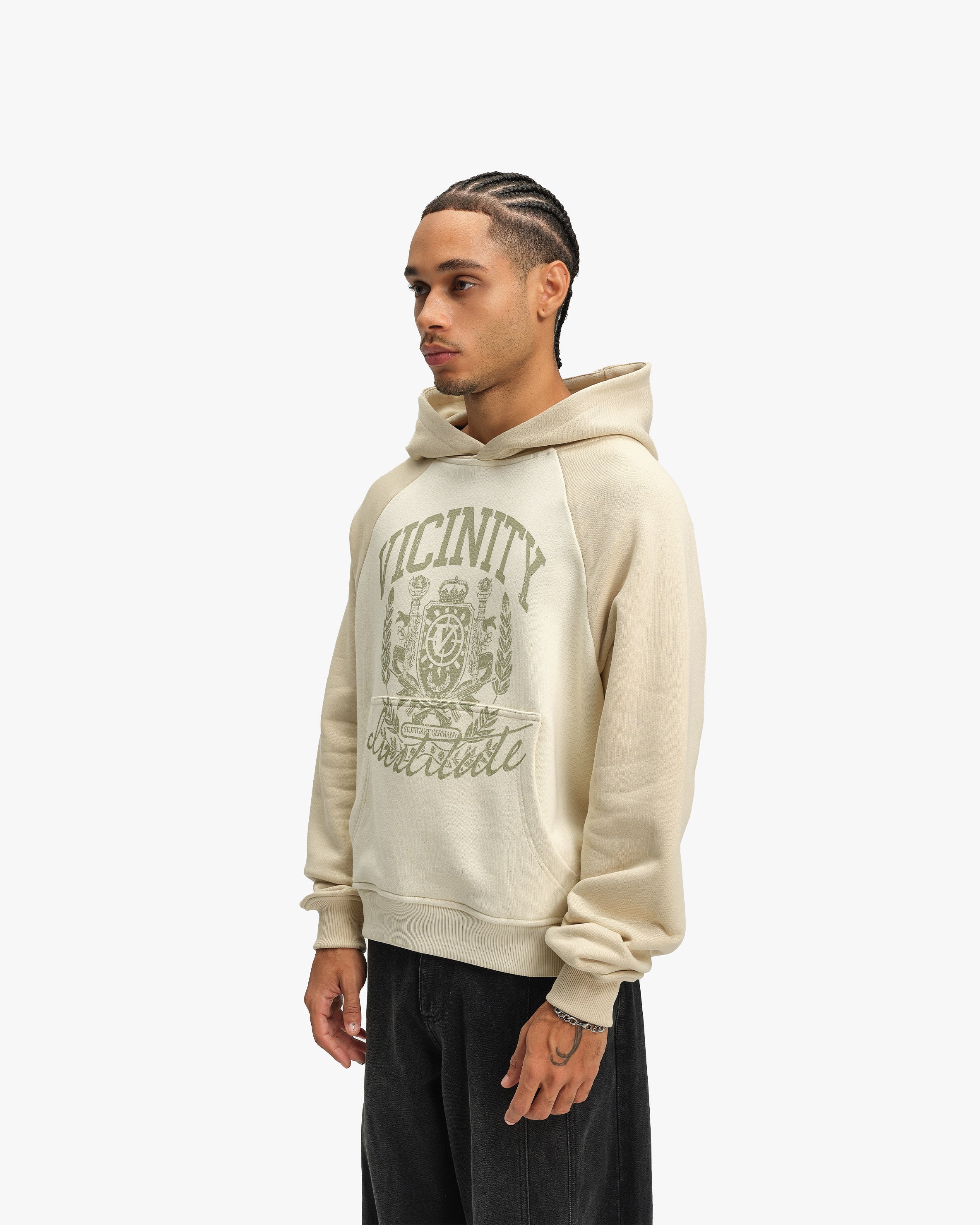 INSTITUTE HOODIE BEIGE - Image 4