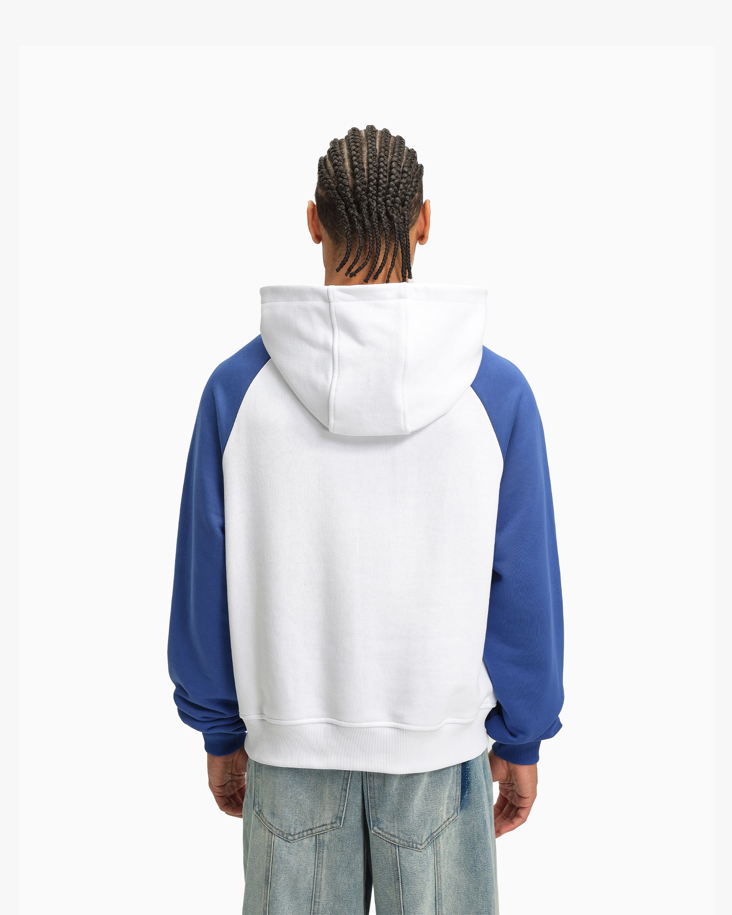 INSTITUTE HOODIE WHITE/BLUE - Image 7