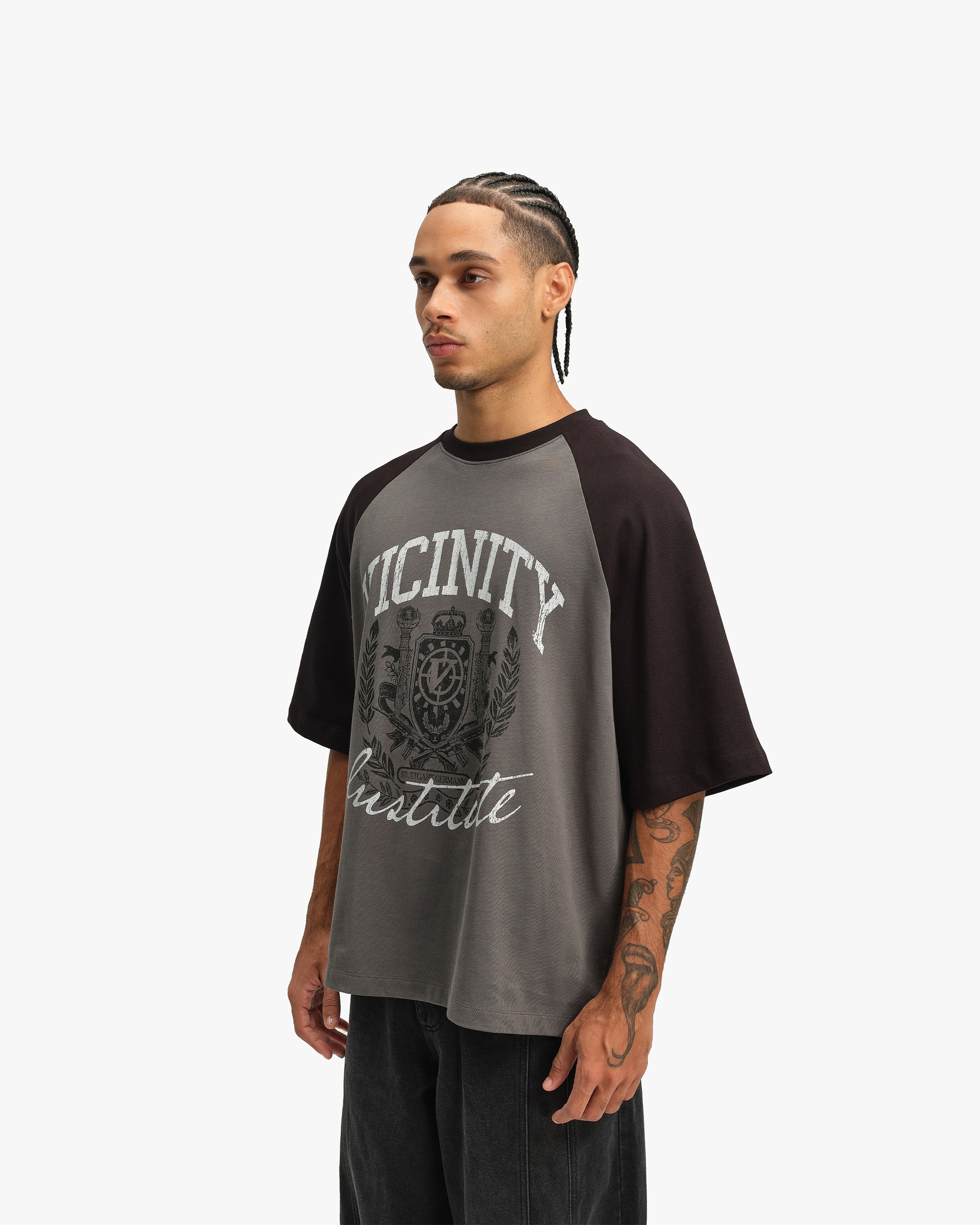 INSTITUTE TEE GREY/BLACK - Image 4