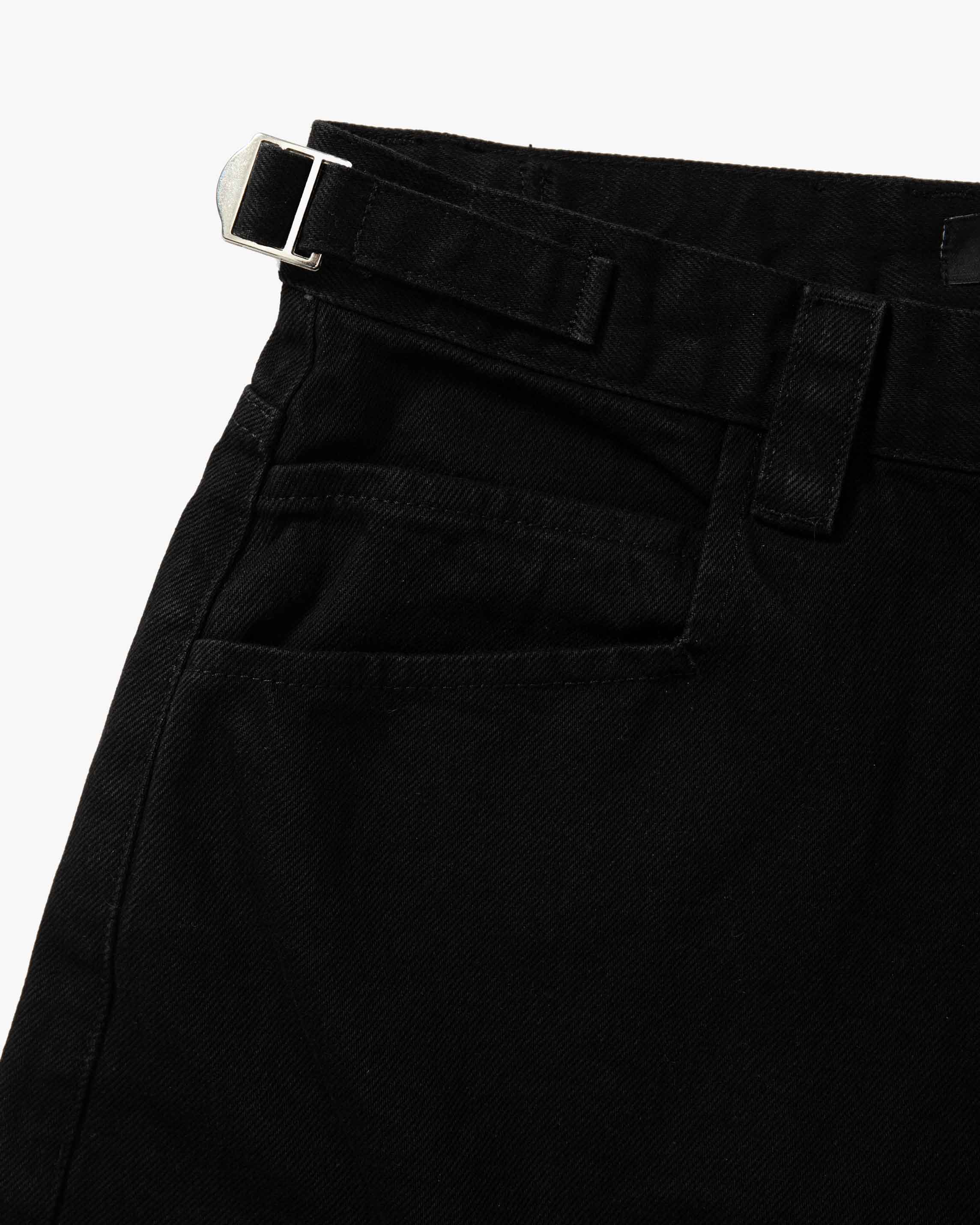 MIDNIGHT BLACK DENIM JORTS - Image 10