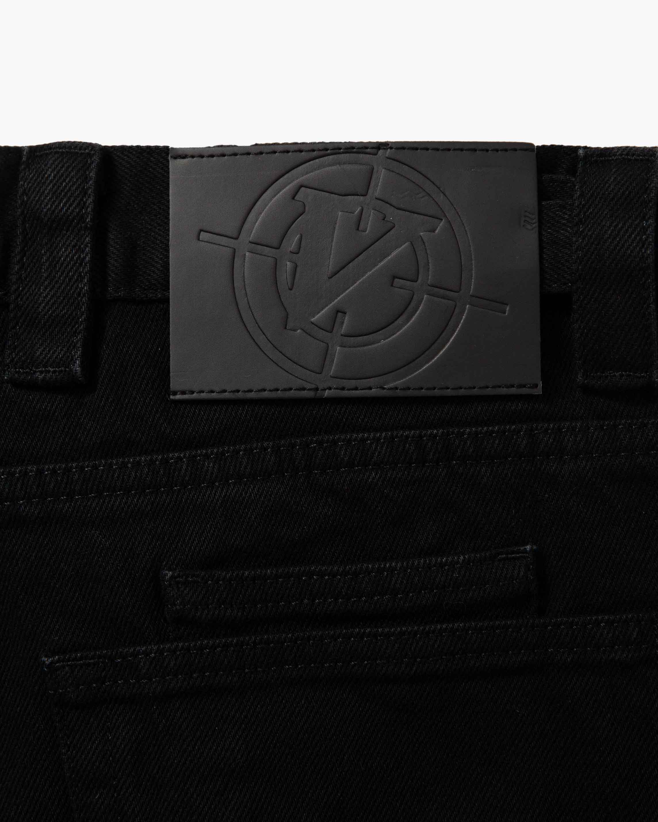 MIDNIGHT BLACK DENIM JORTS - Image 11