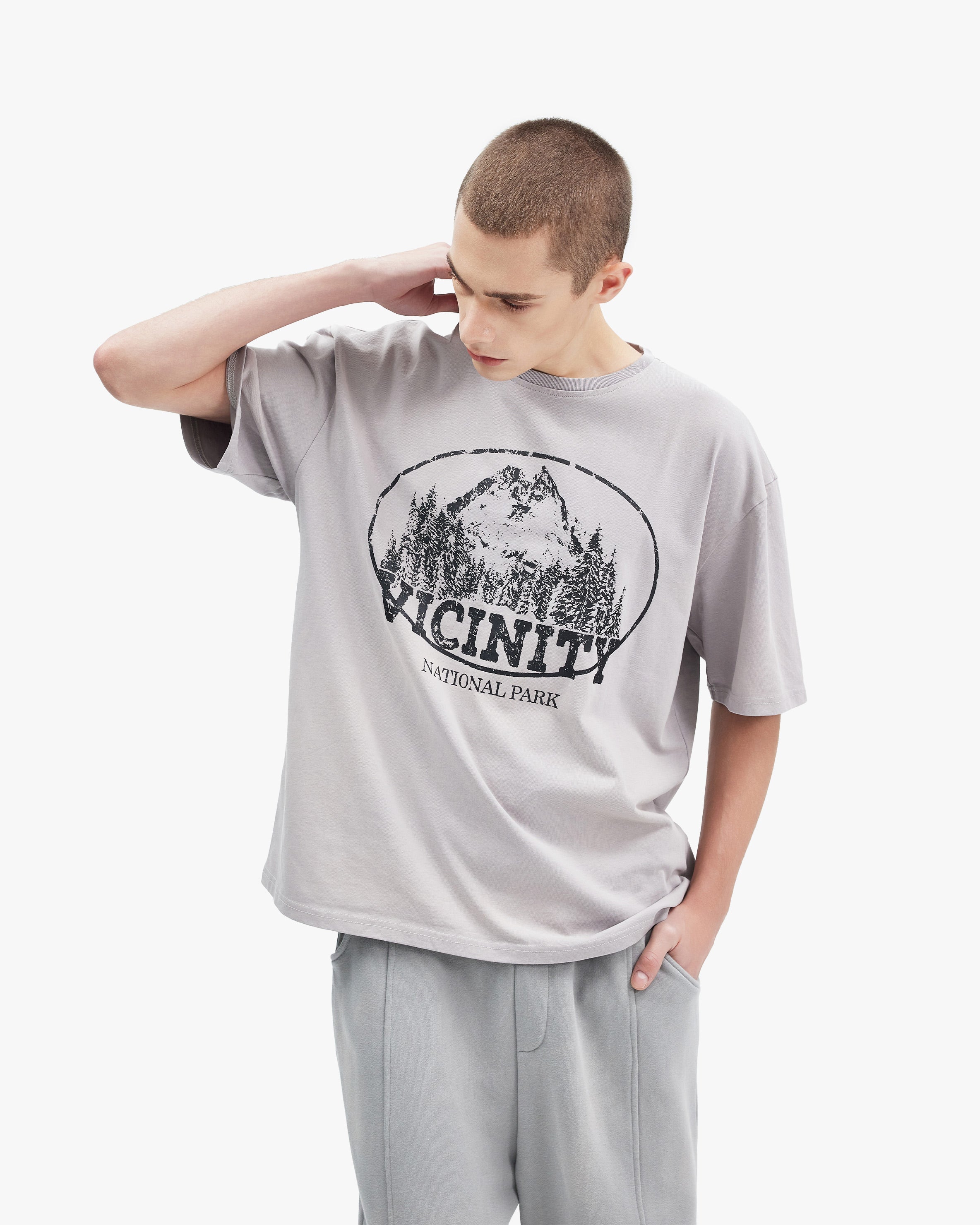 MOUNTAIN TEE GREY - Image 8