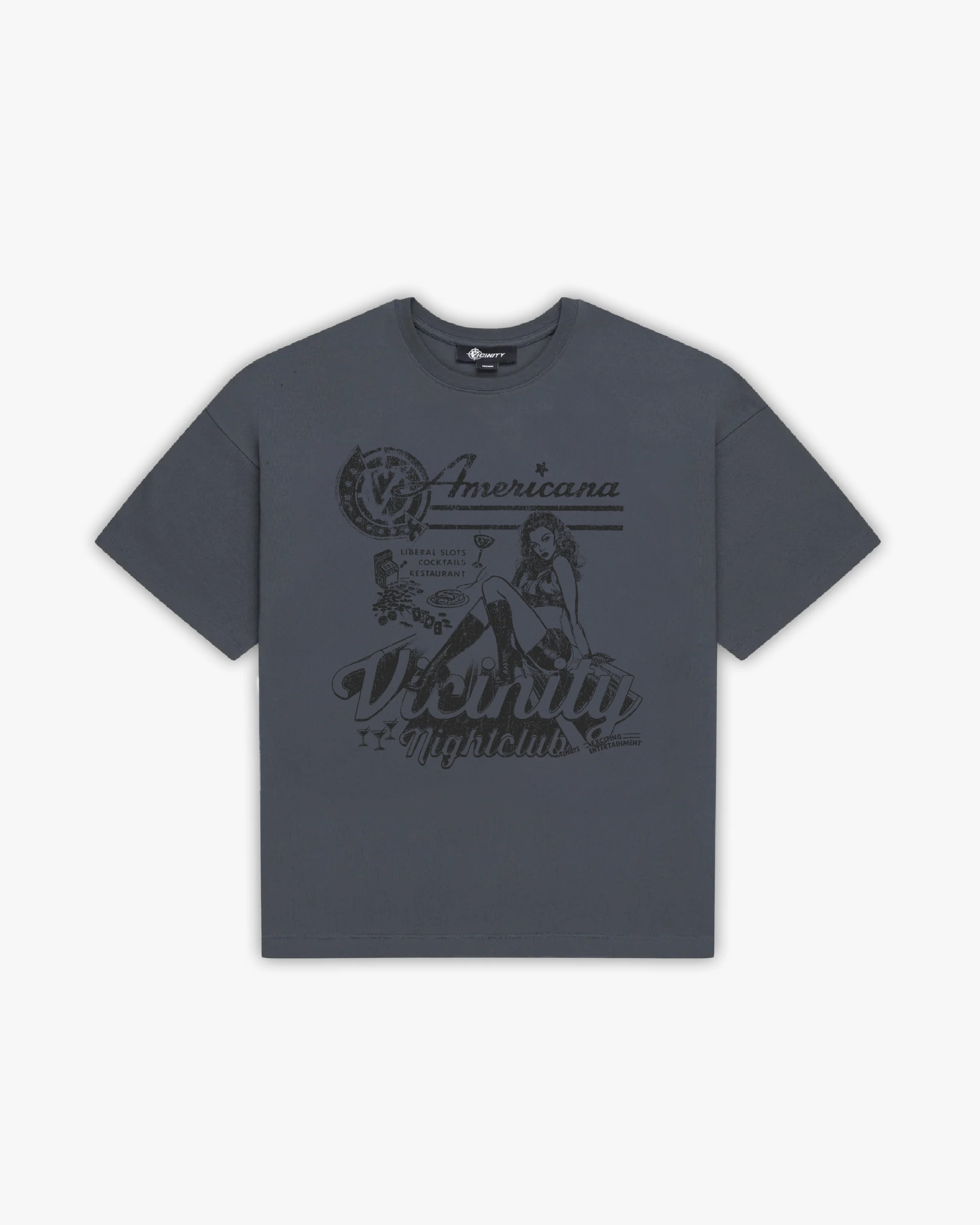 NIGHTCLUB TEE DARK GREY