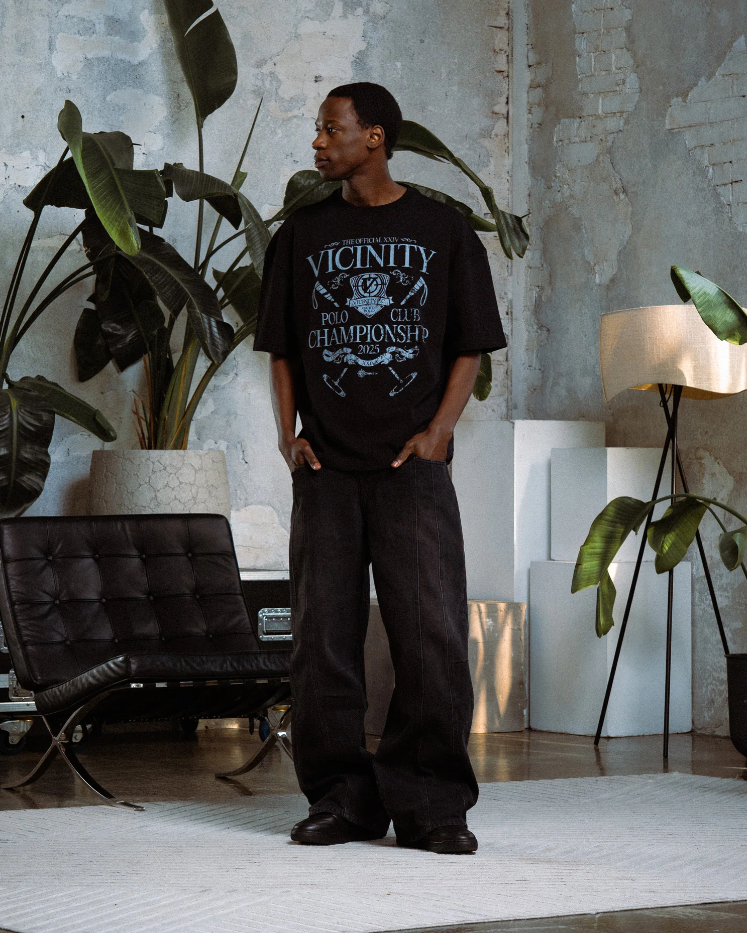POLO CLUB TEE BLACK - Image 2