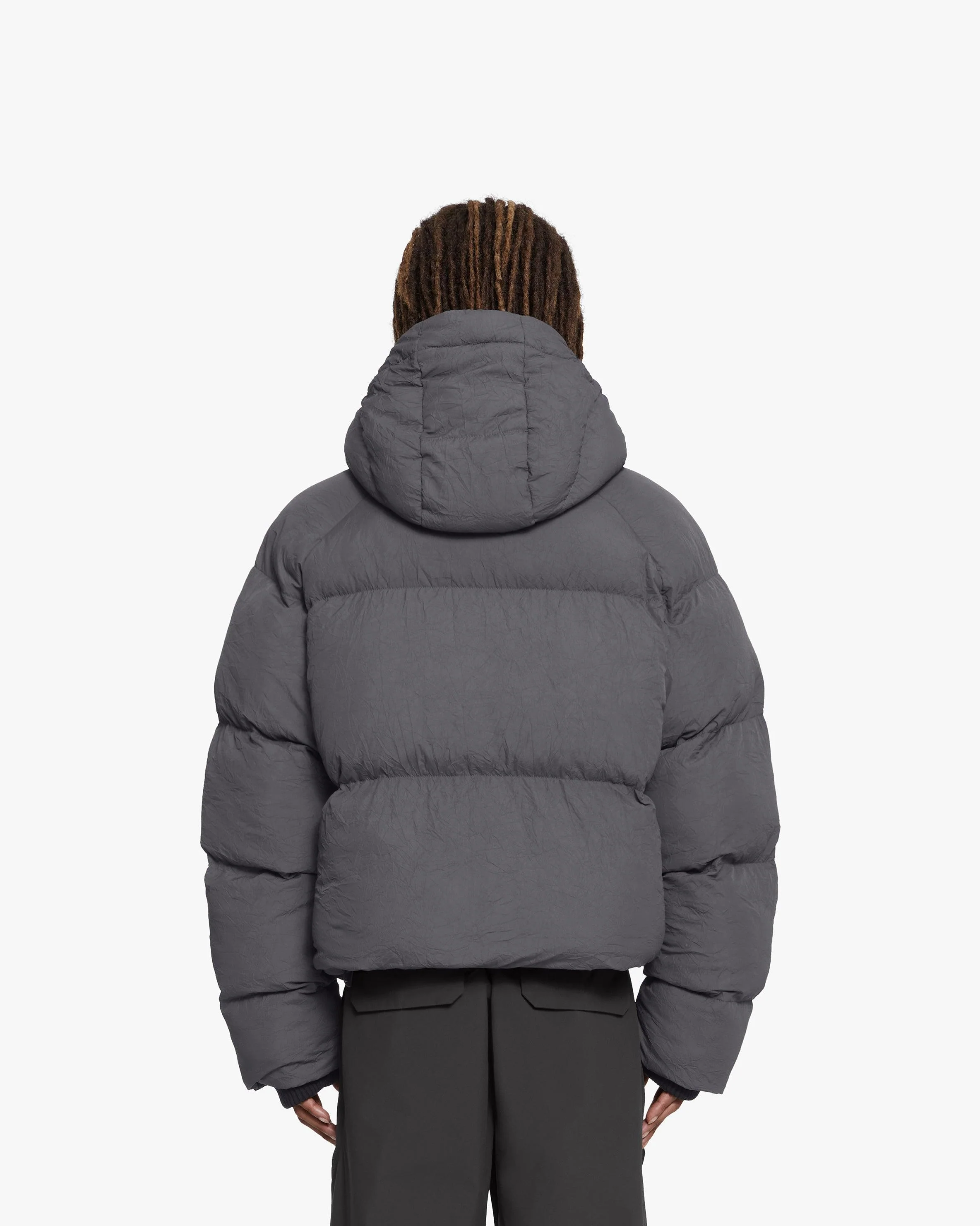 PUFFER JACKET DARK GREY - Image 7