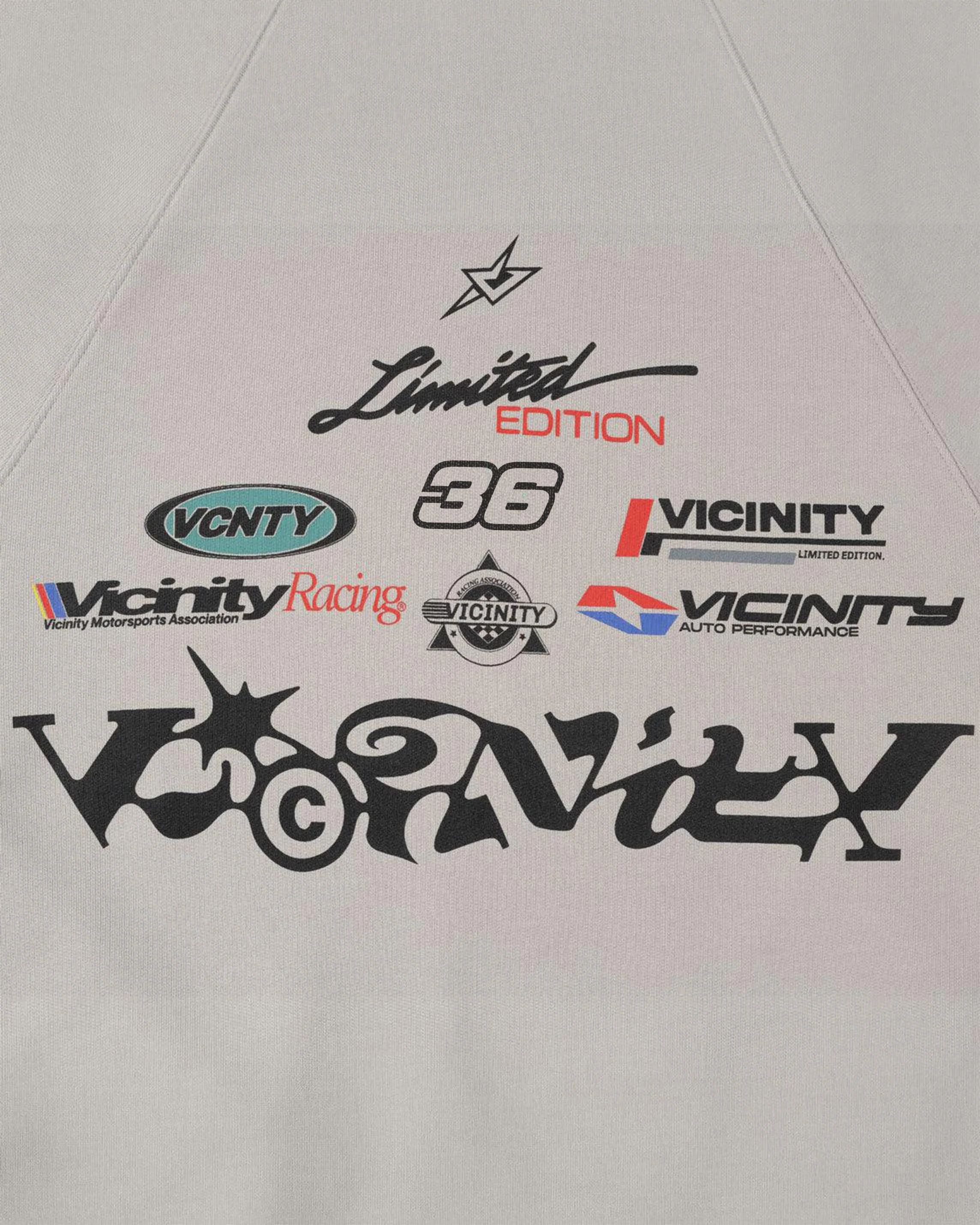 RACING LOGOS HOODIE GREY - Image 7