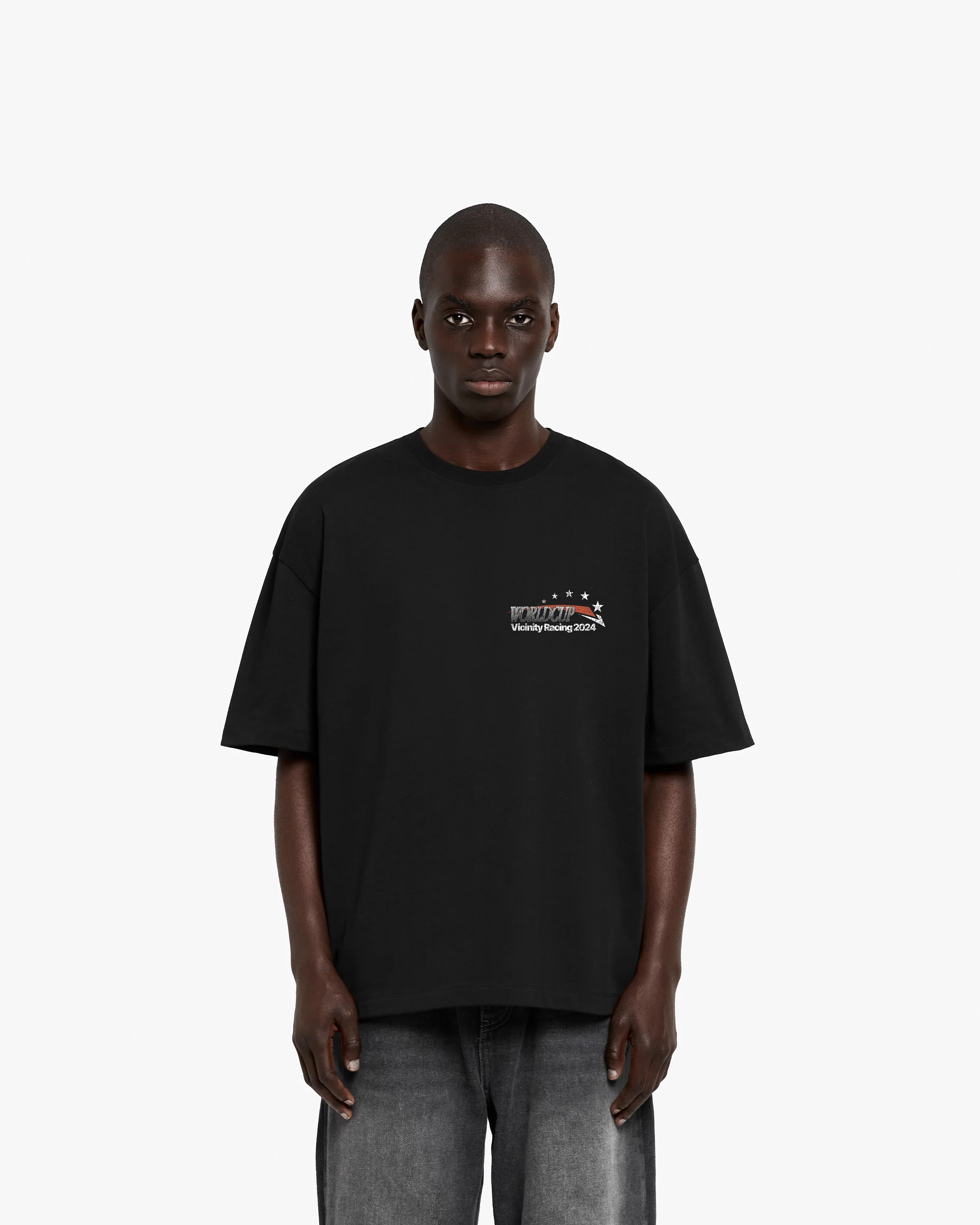 RACING WORLDCUP TEE BLACK - Image 2