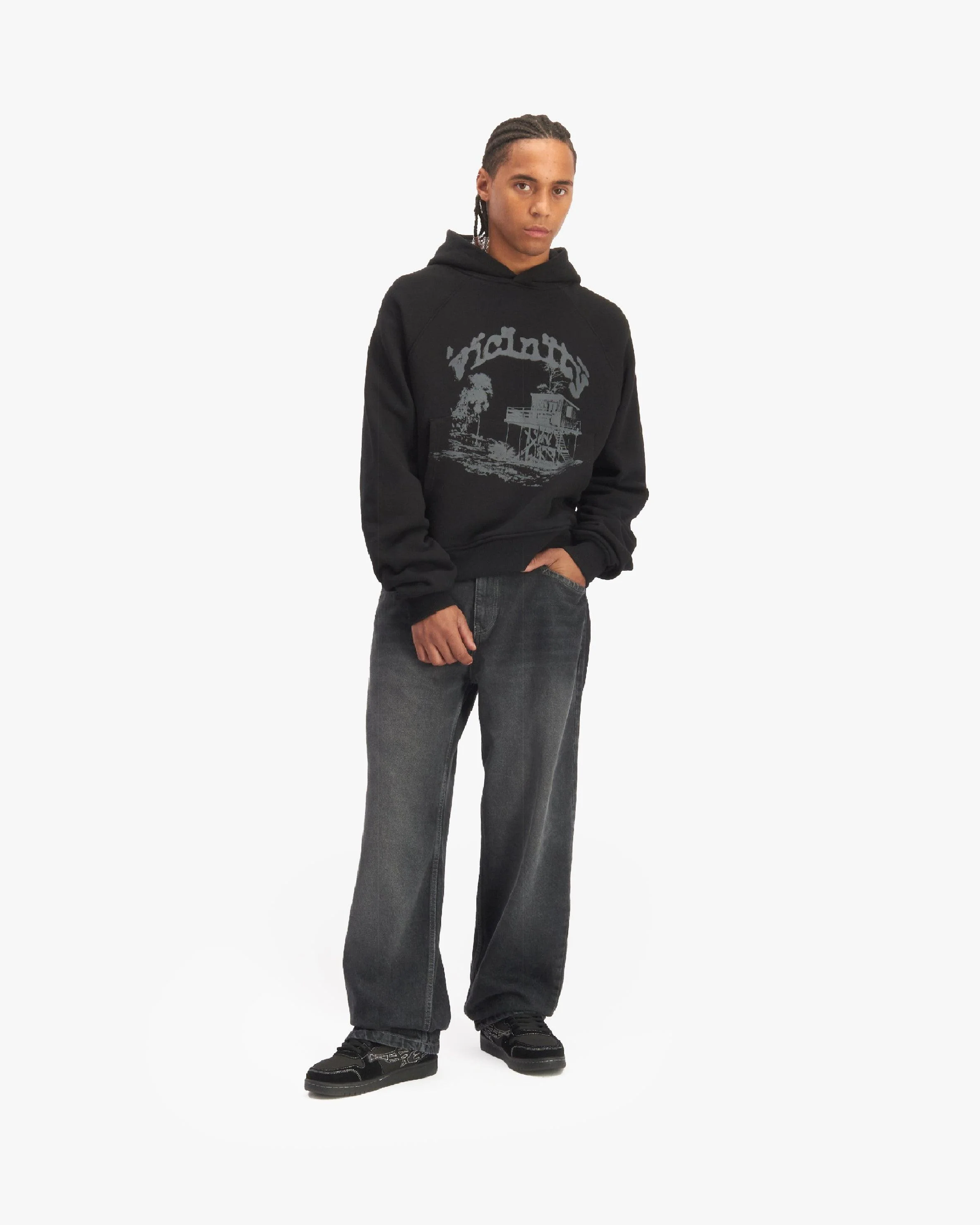 SHOOTING HOUSE HOODIE BLACK - Image 8