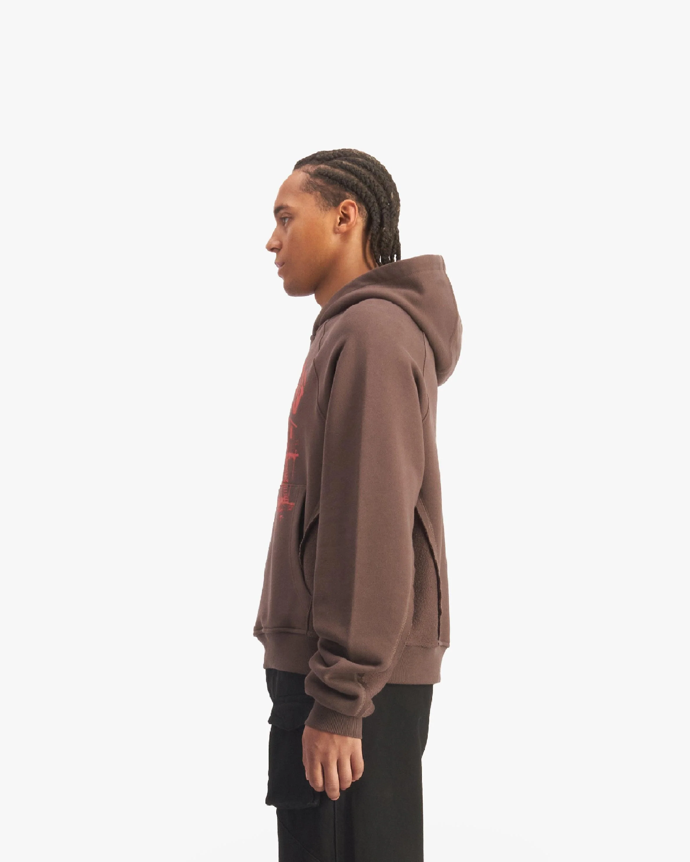 SHOOTING HOUSE HOODIE BROWN - Image 4