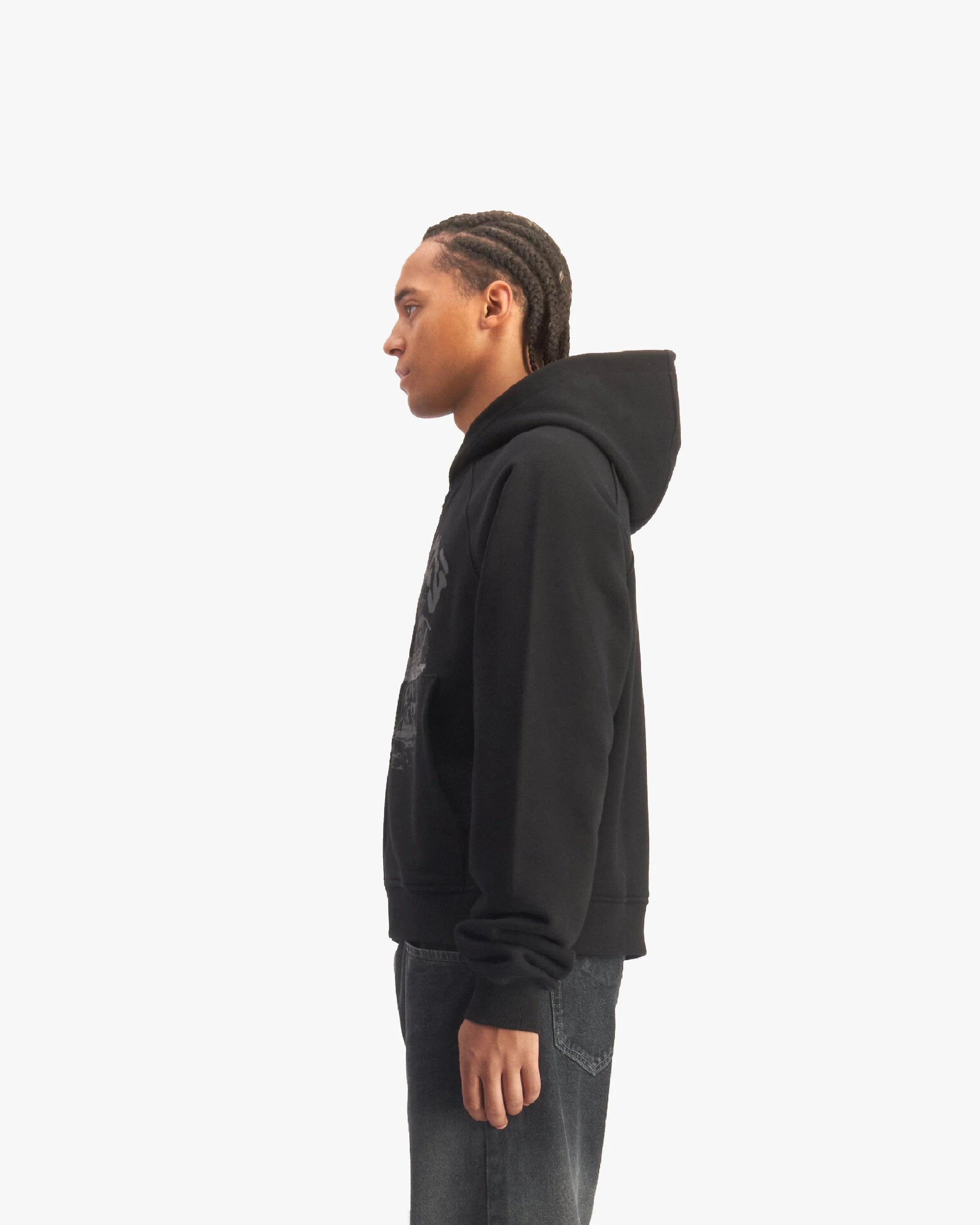 SHOOTING HOUSE ZIP HOODIE BLACK - Image 4