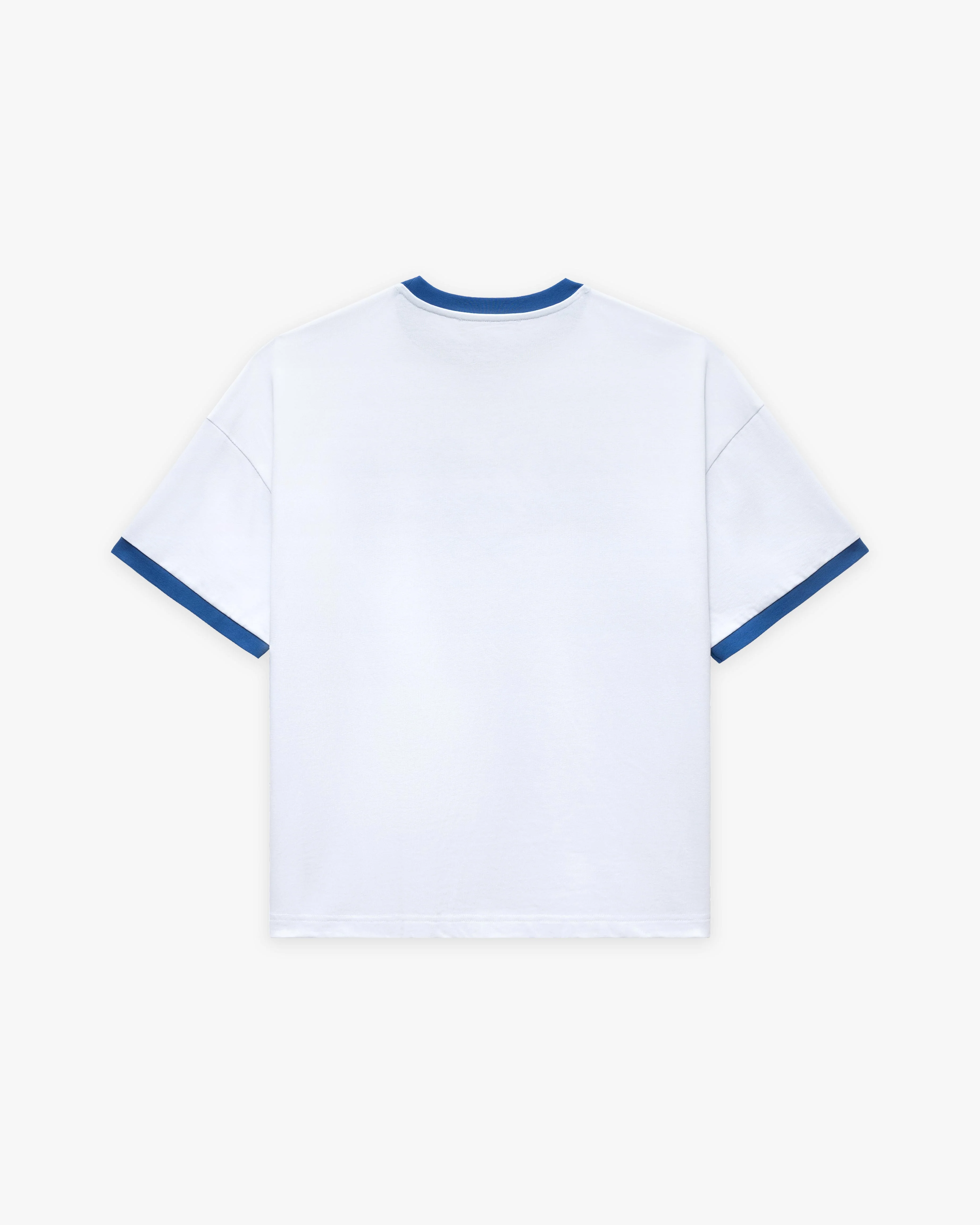 SIGNATURE TEE WHITE/BLUE - Image 7