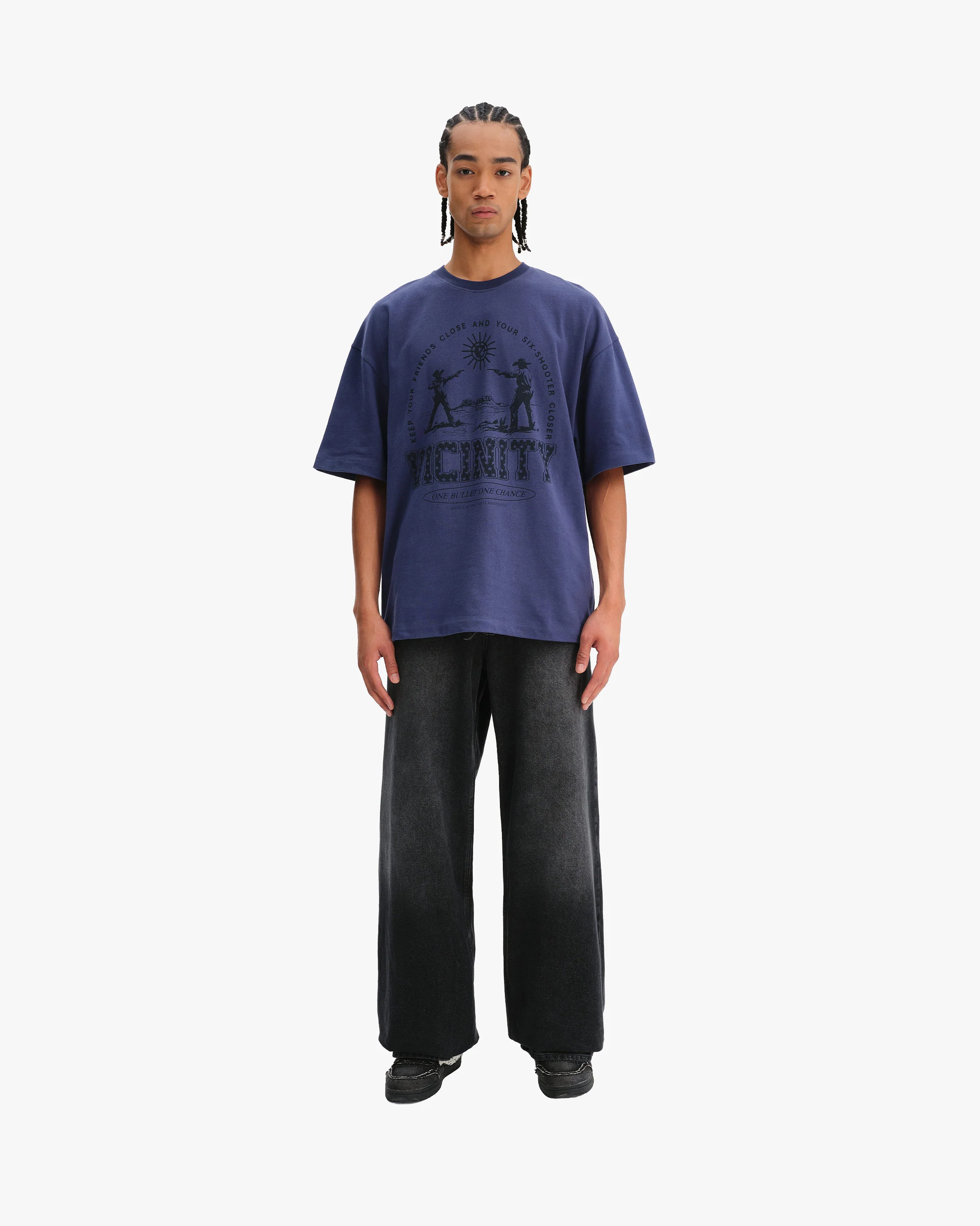 SIX SHOOTER DUEL TEE NAVY - Image 7