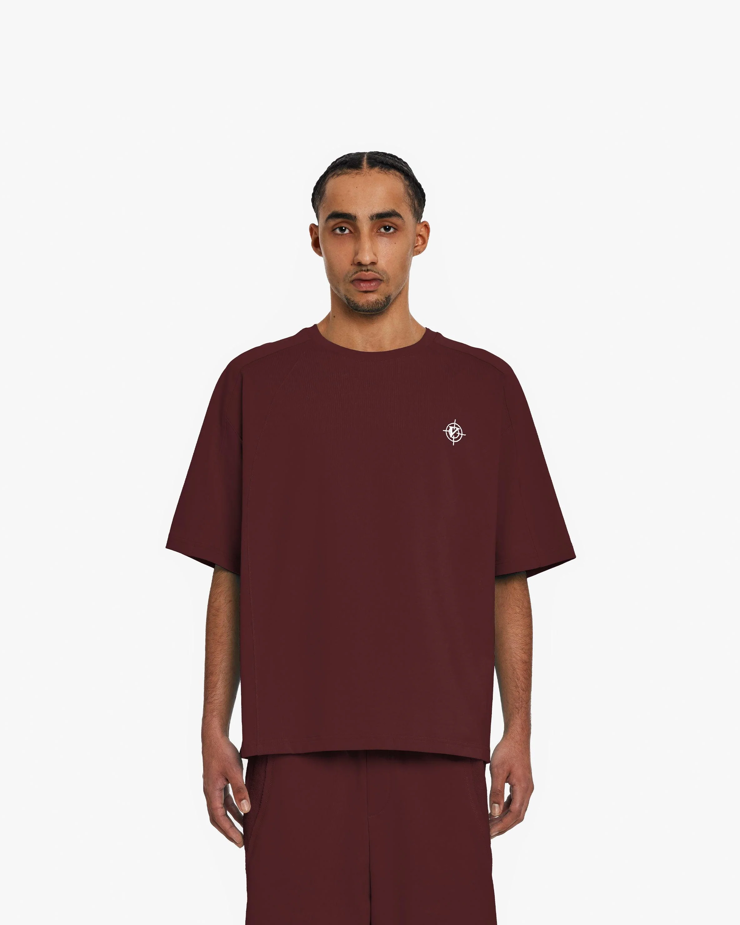 T-SHIRT WINE RED - Image 2