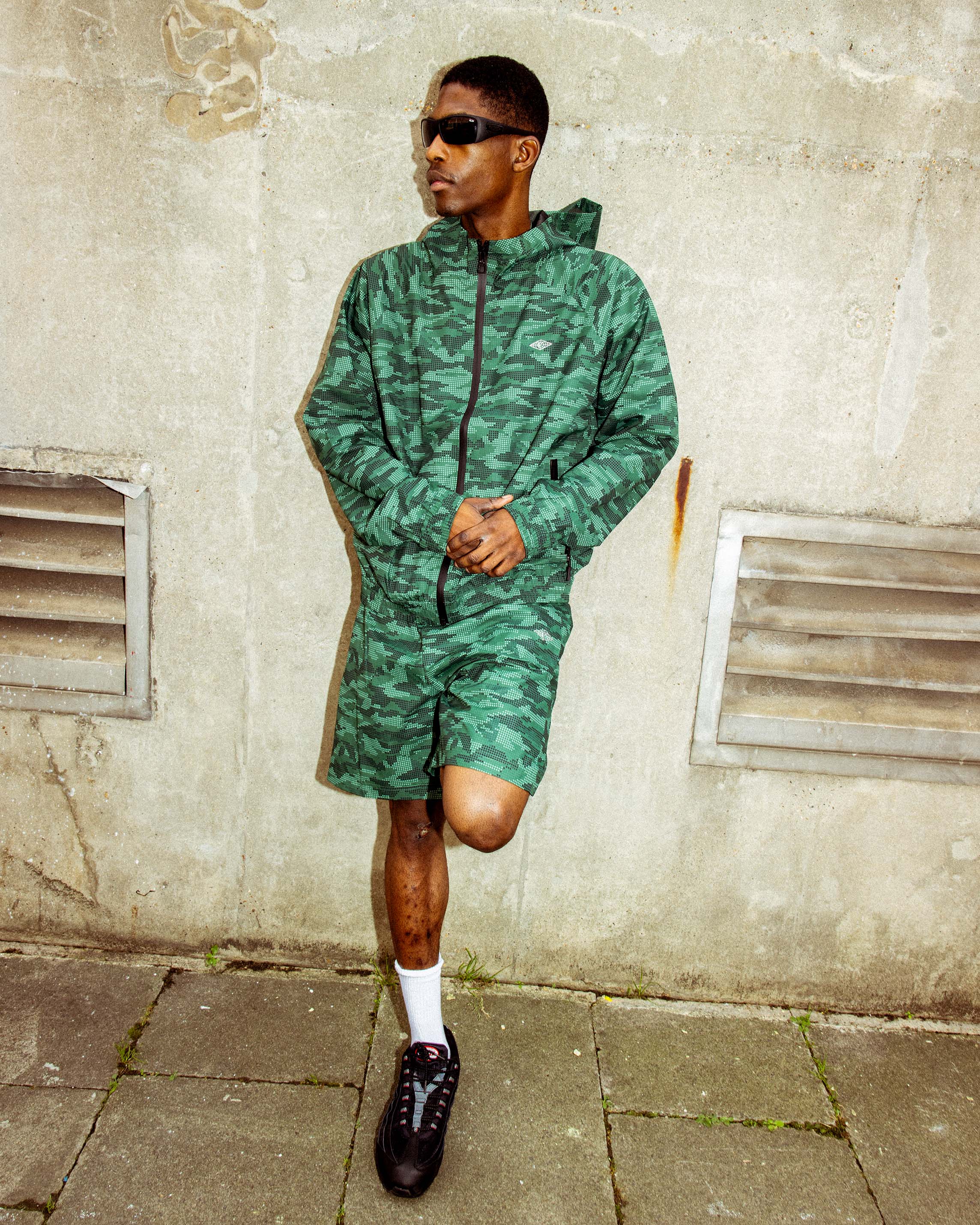 TRACK SHORTS DOTTED CAMO GREEN - Image 2