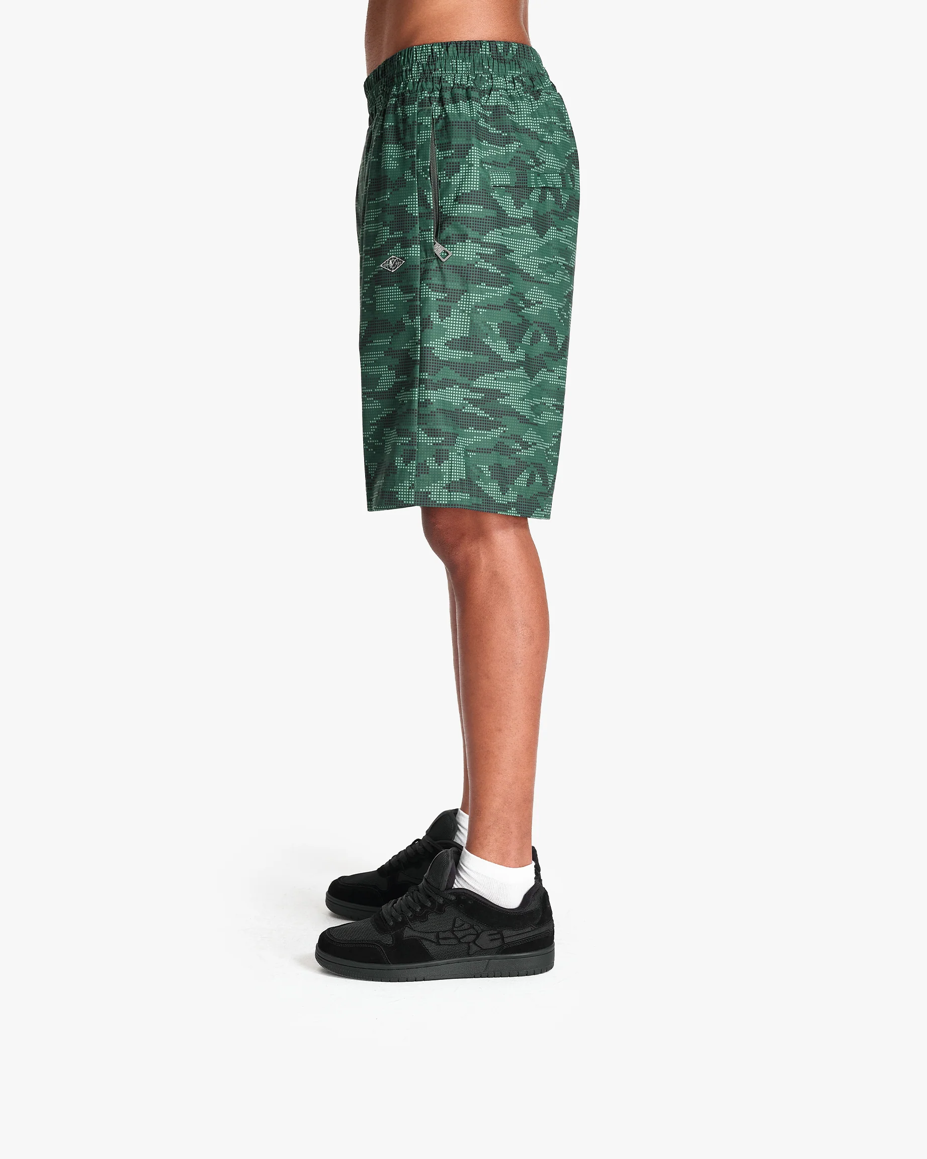 TRACK SHORTS DOTTED CAMO GREEN - Image 5