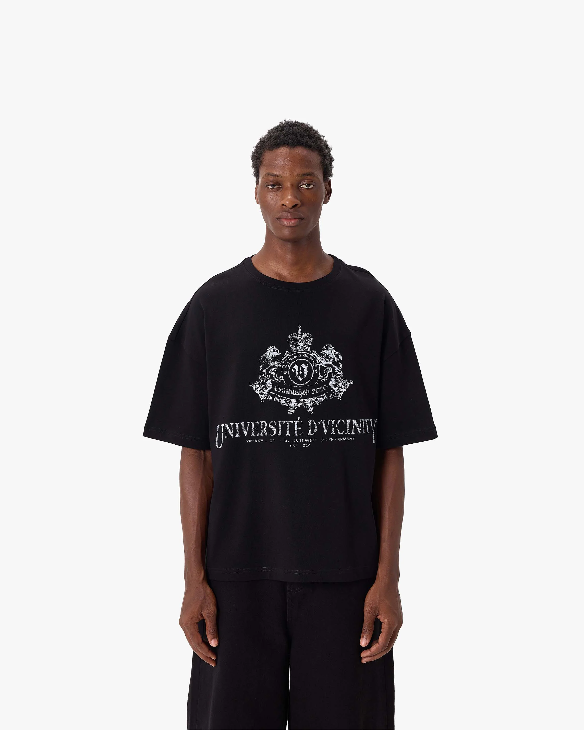 UNIVERSITE D' VICINITY TEE BLACK - Image 2